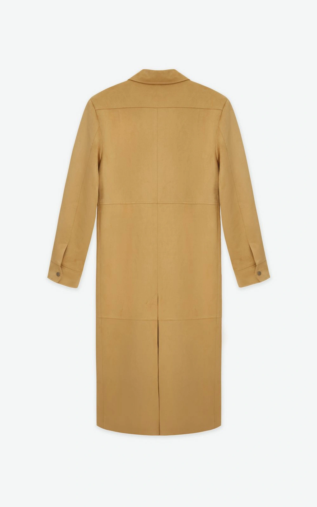 Premium Faux Suede Longline Shirt