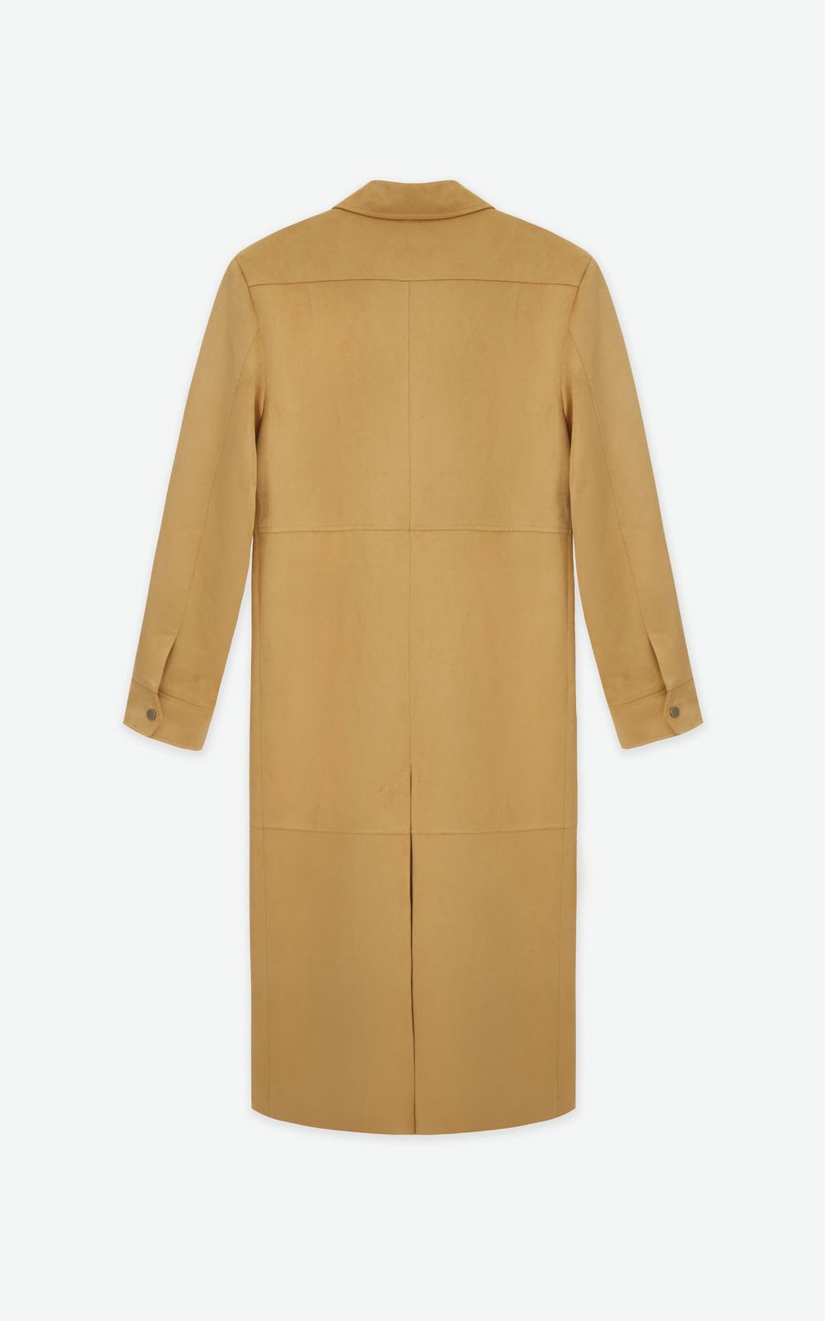 Premium Faux Suede Longline Shirt