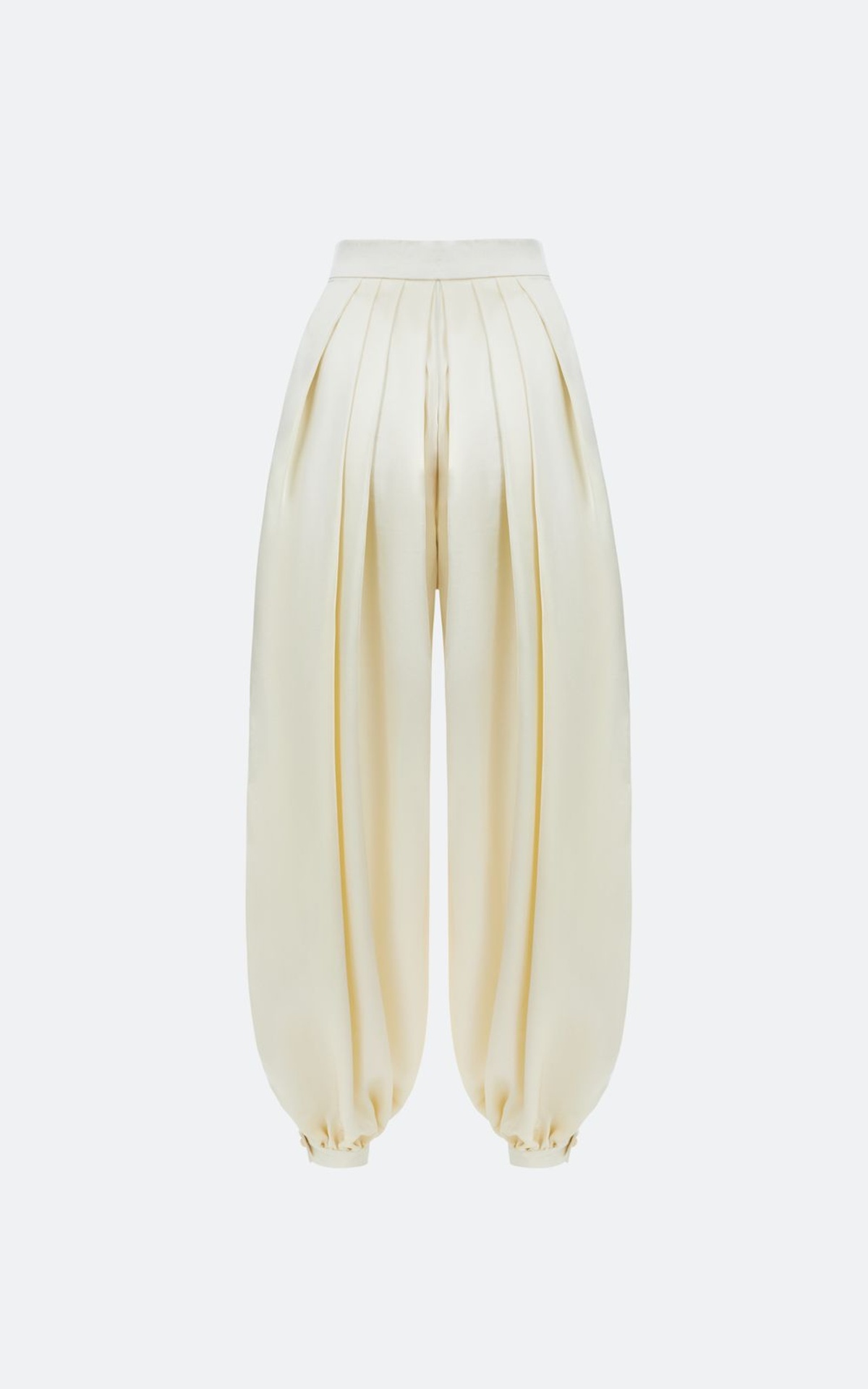 Штани-аладіни сатинові з ефектом плісе