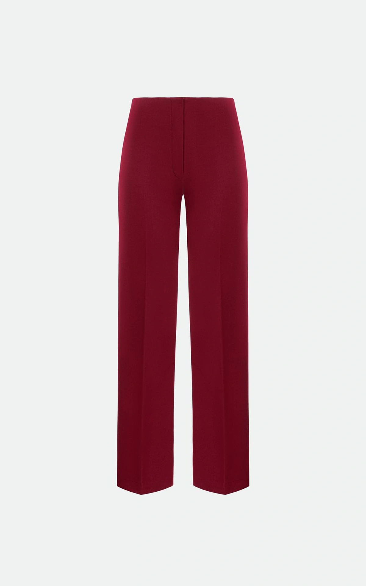 Fitted Trousers with Front Creases