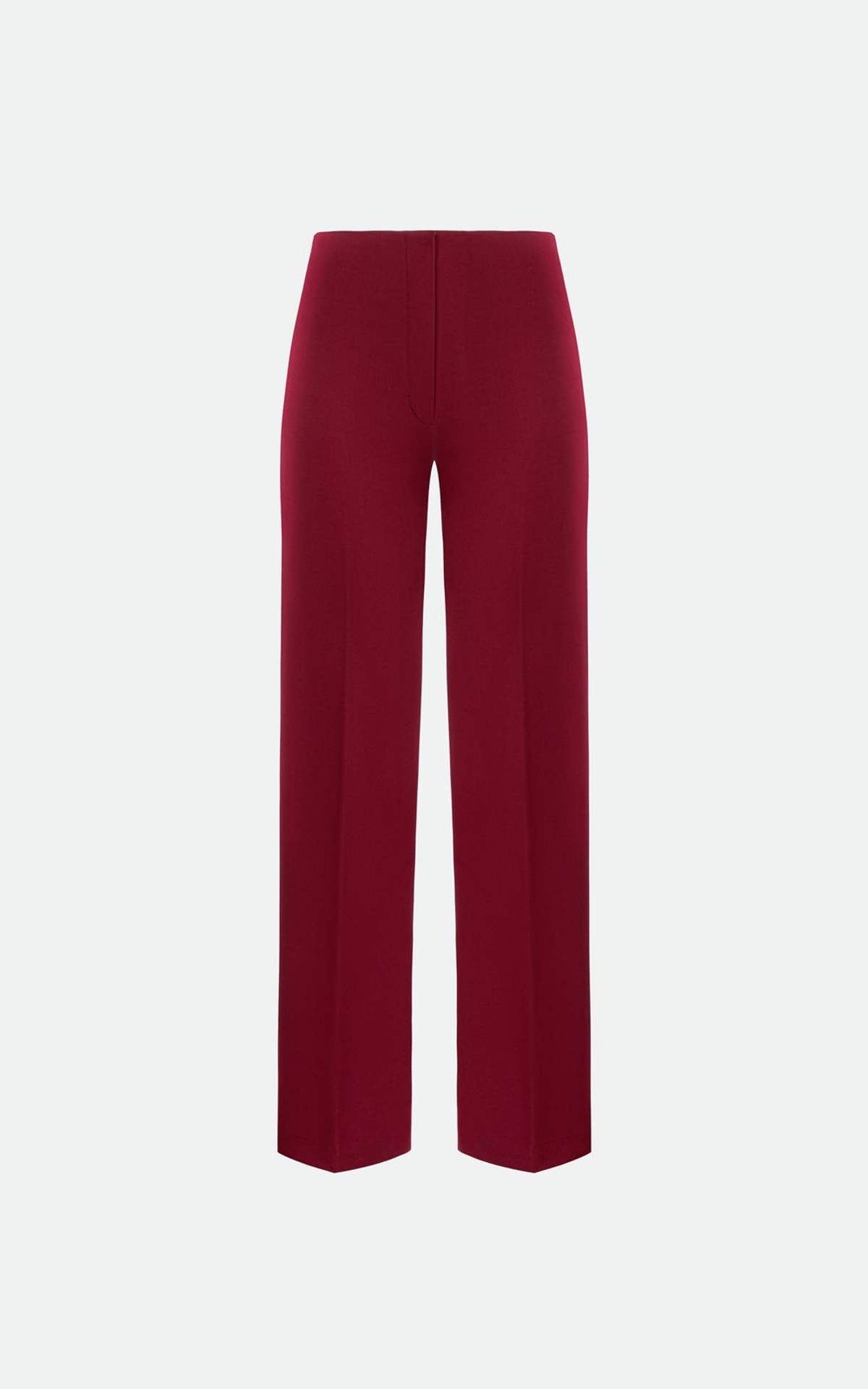 Fitted Trousers with Front Creases