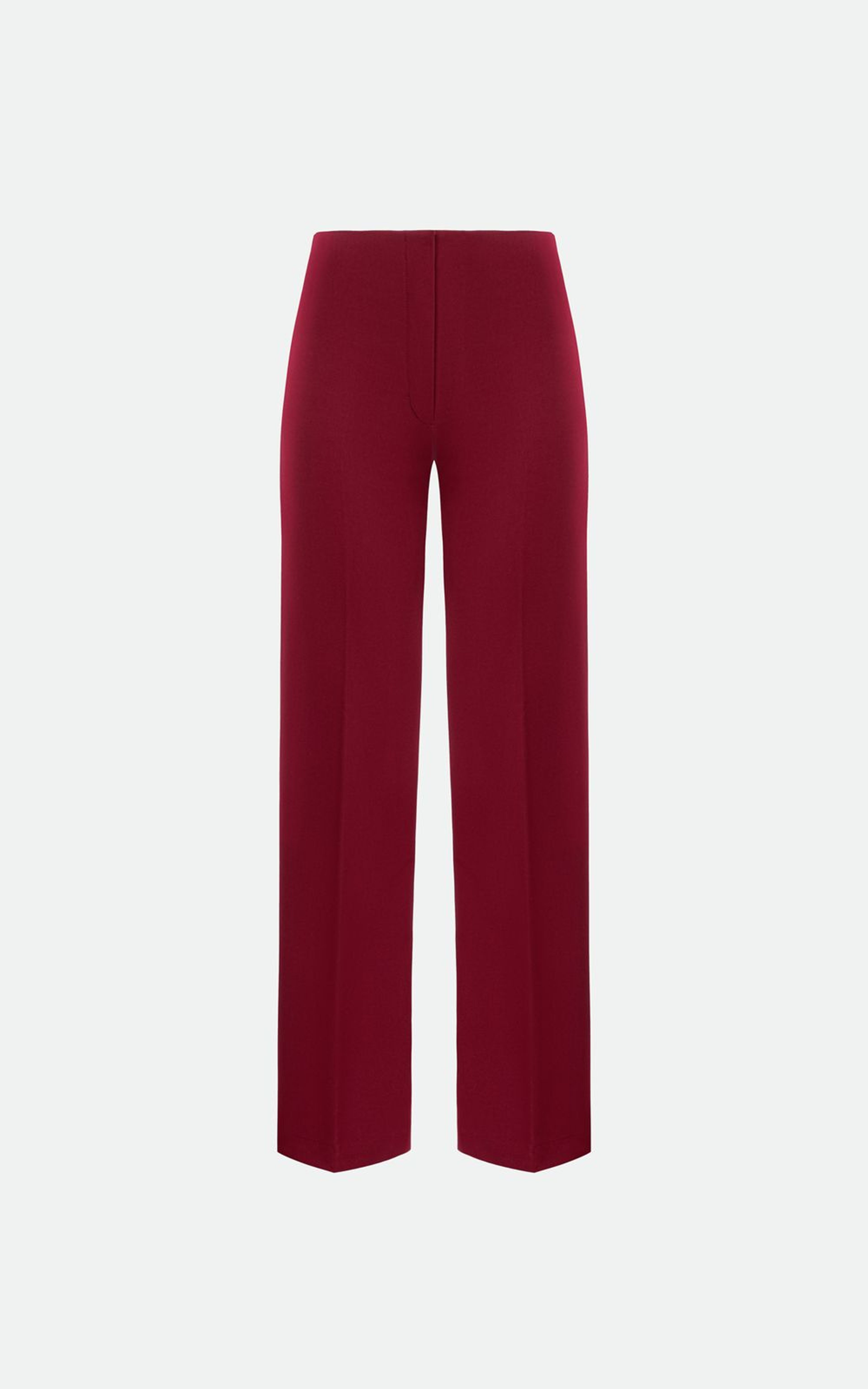 Fitted Trousers with Front Creases