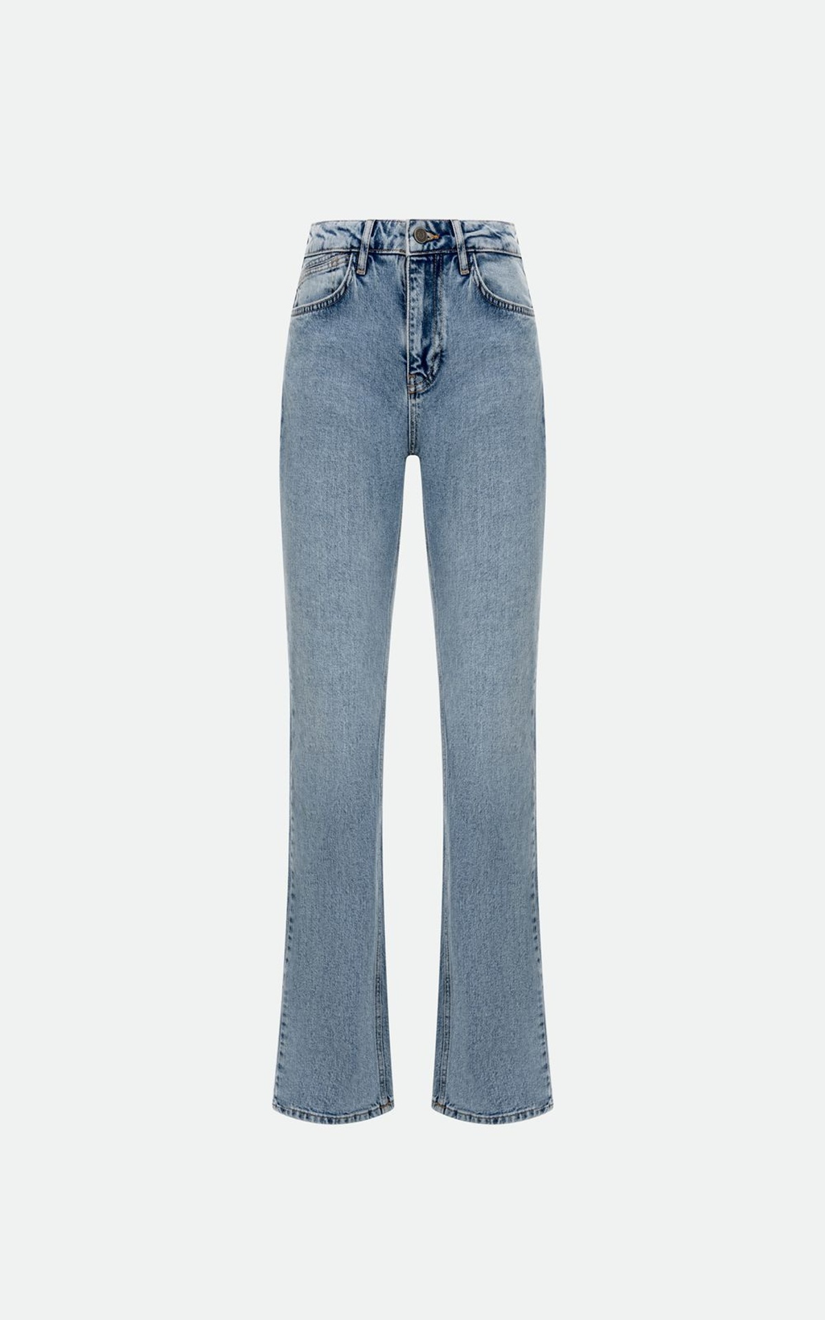 Jeansy dzwony vintage o dopasowanym kroju