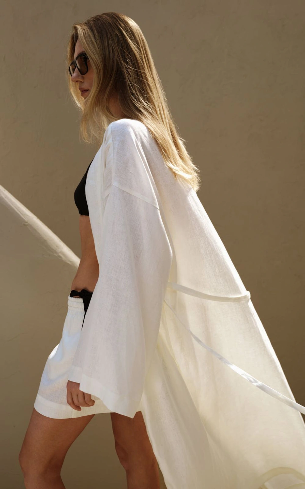 Koszula kimono z naturalnego lnu