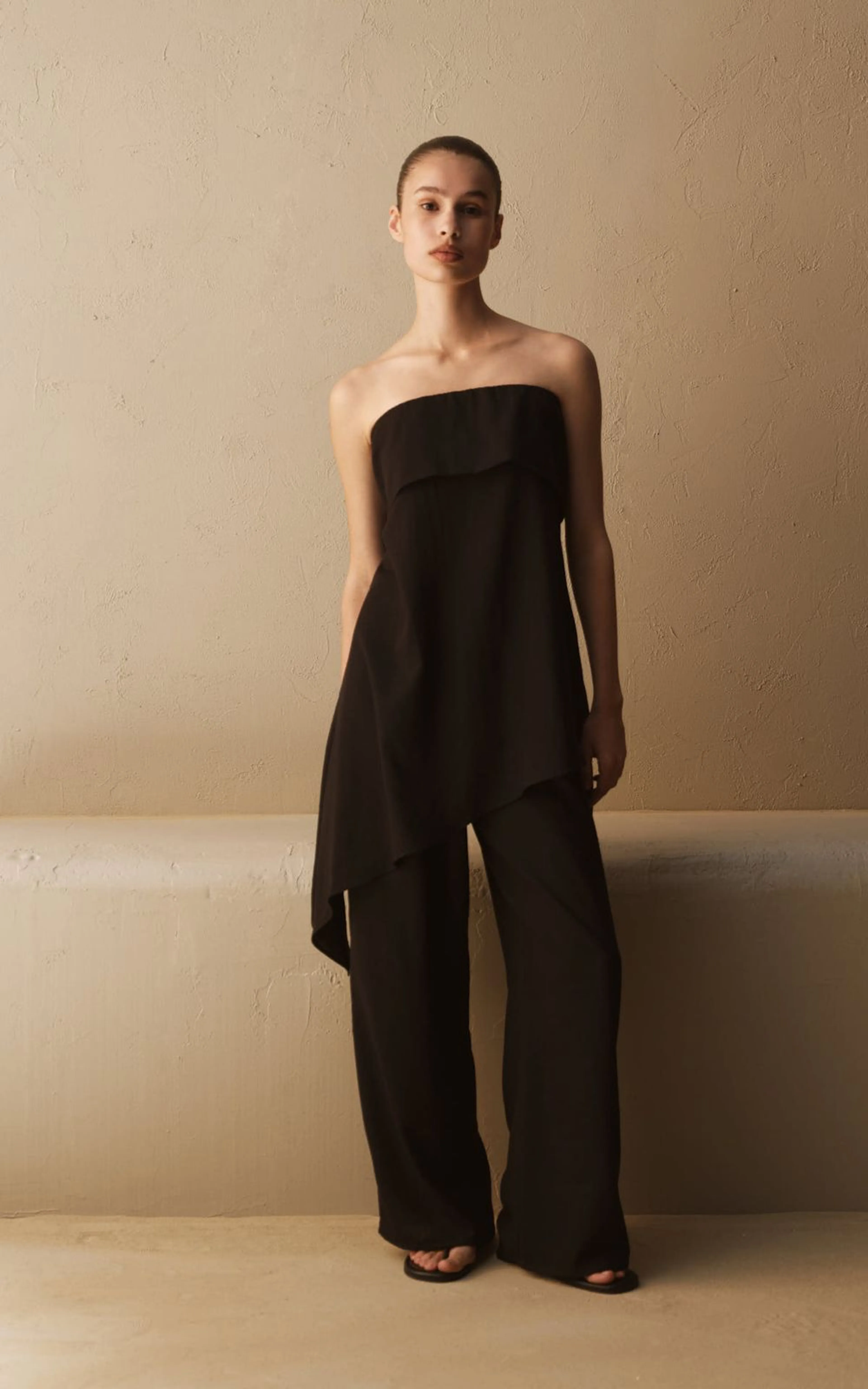 Relaxed Fit Viscose Pants