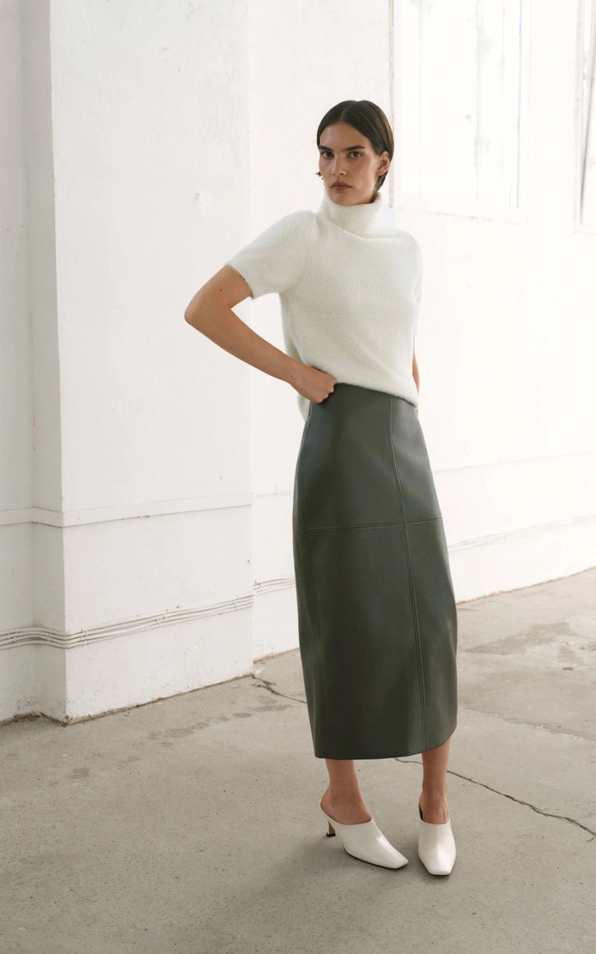 Textured Knit Short Sleeve Top