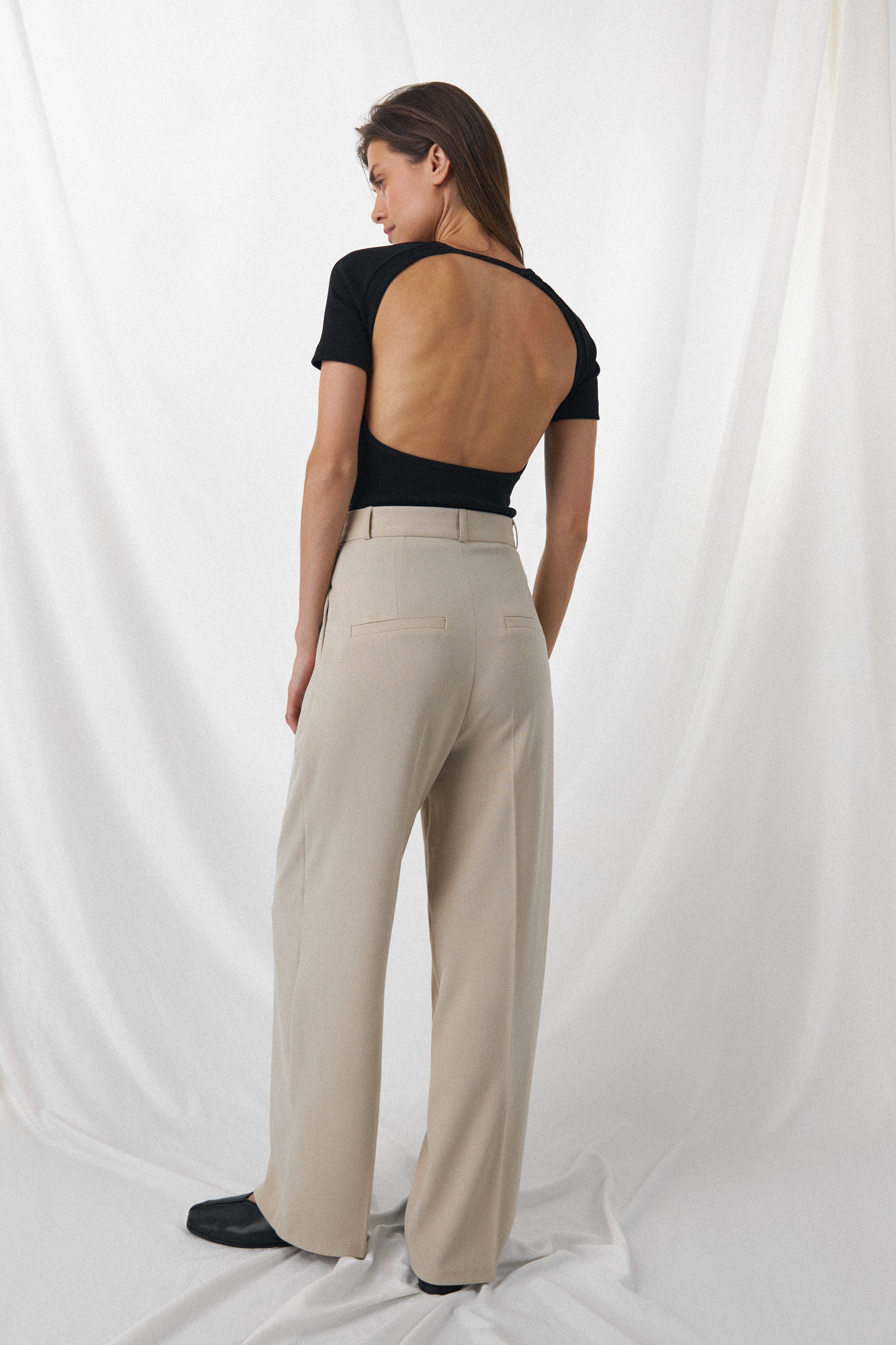 パンツ INCOTEX Women Straight Pants 176832 D6207 401 BEIGE Straight Cut Pants - Beige | COOSH