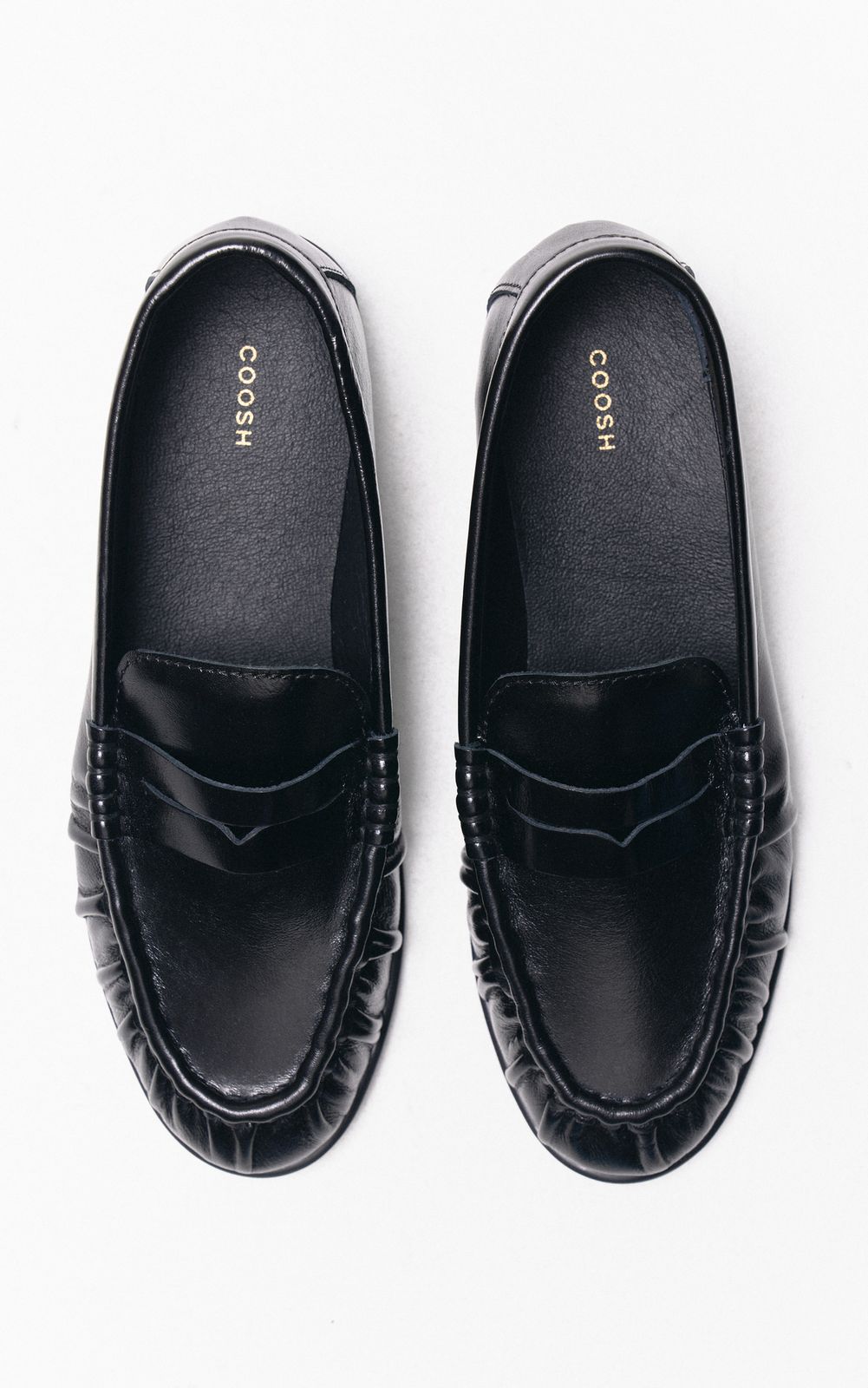 Square-Toe Leather Mules ALMA - Chocolate | COOSH