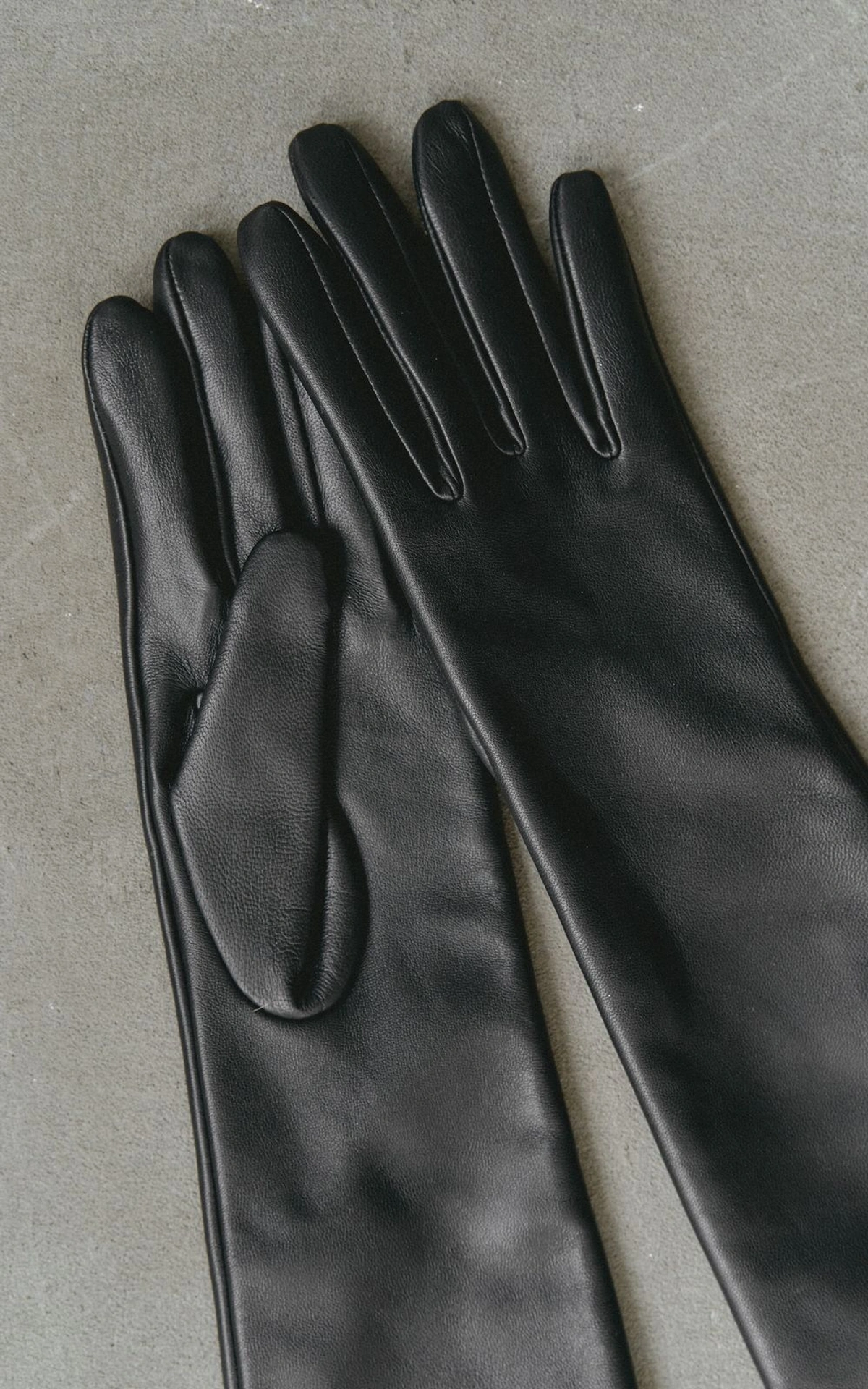 Long Leather Gloves