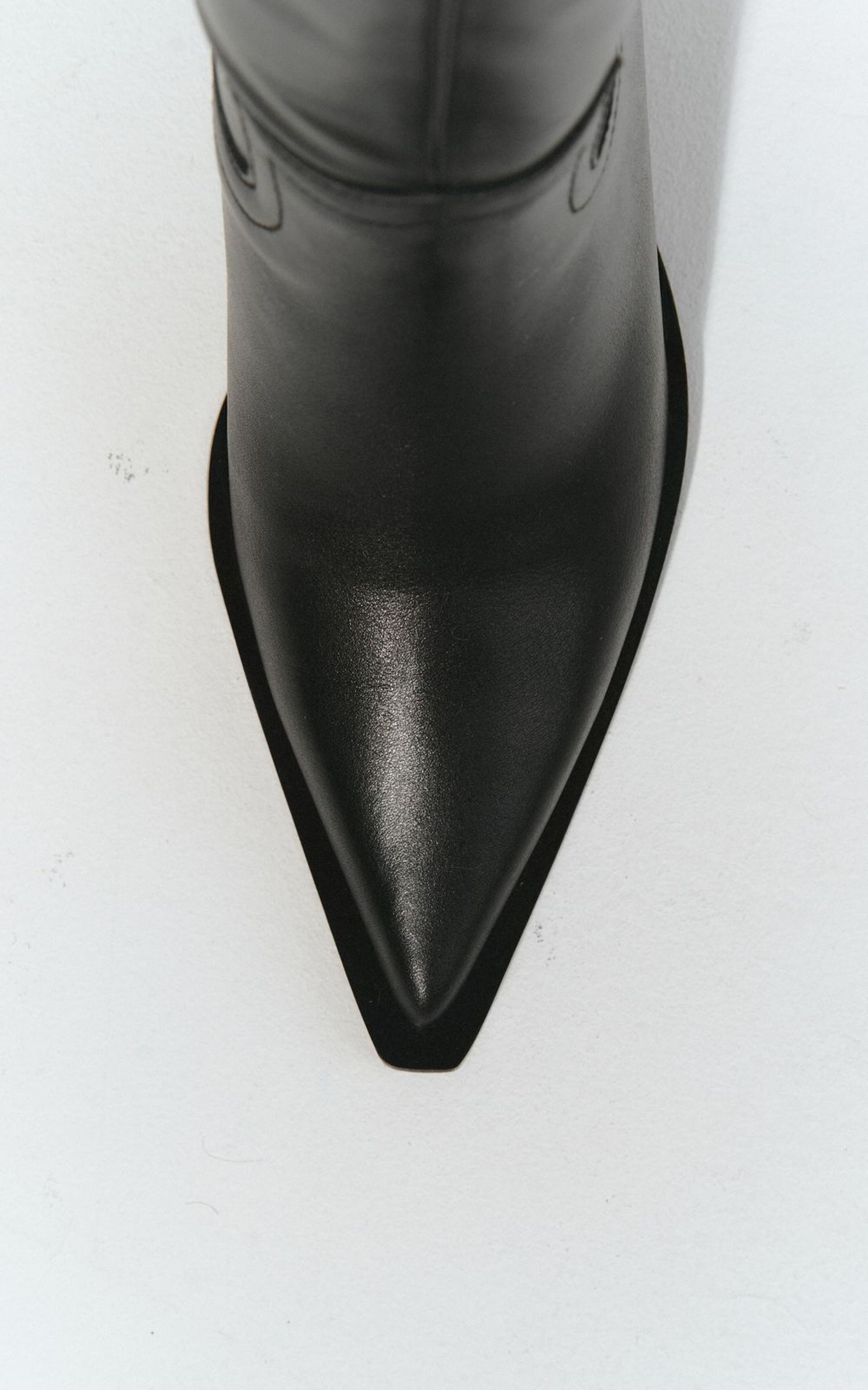 Leather Cowboy Ankle Boots SHIRLEY