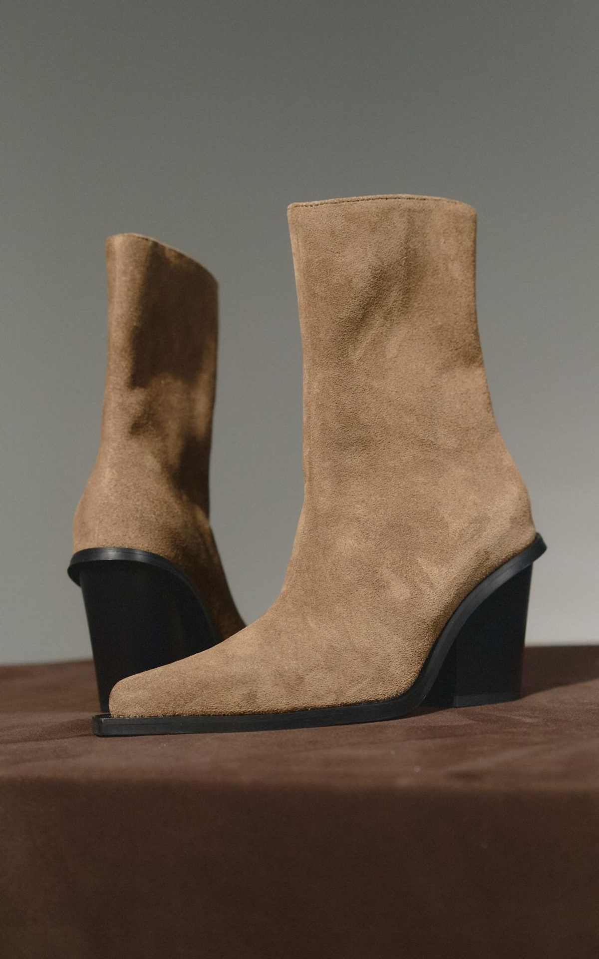 KASIA Suede Cowboy Boots