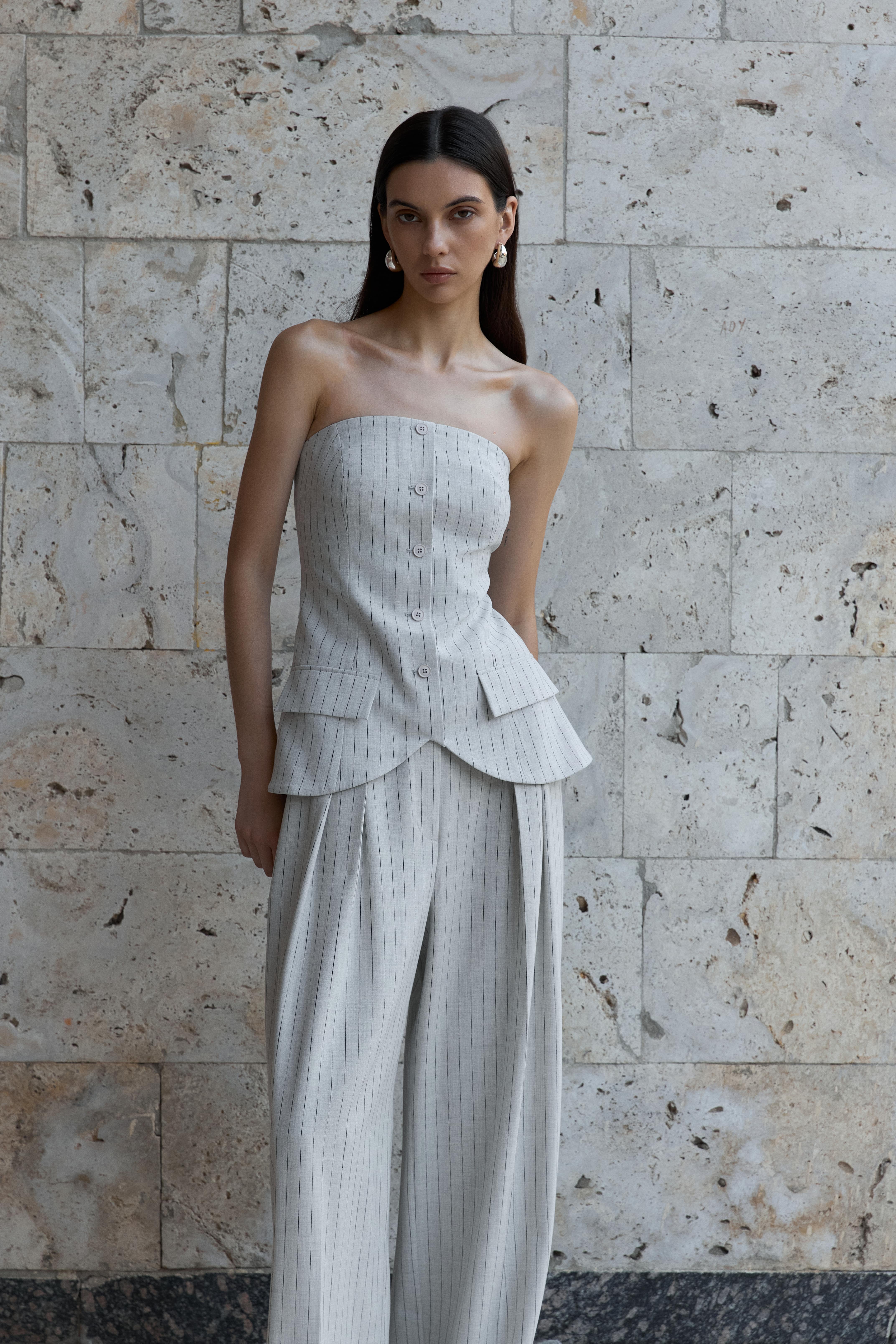 トップス bibiy DONNA STRIPED BUSTIER BIBIY. MADE | DONNA STRIPED BUSTIER｜Bibiy.