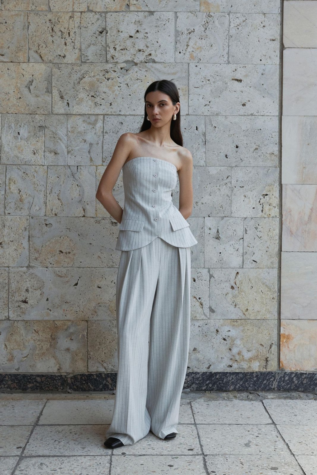 Striped Palazzo Pants BASIC