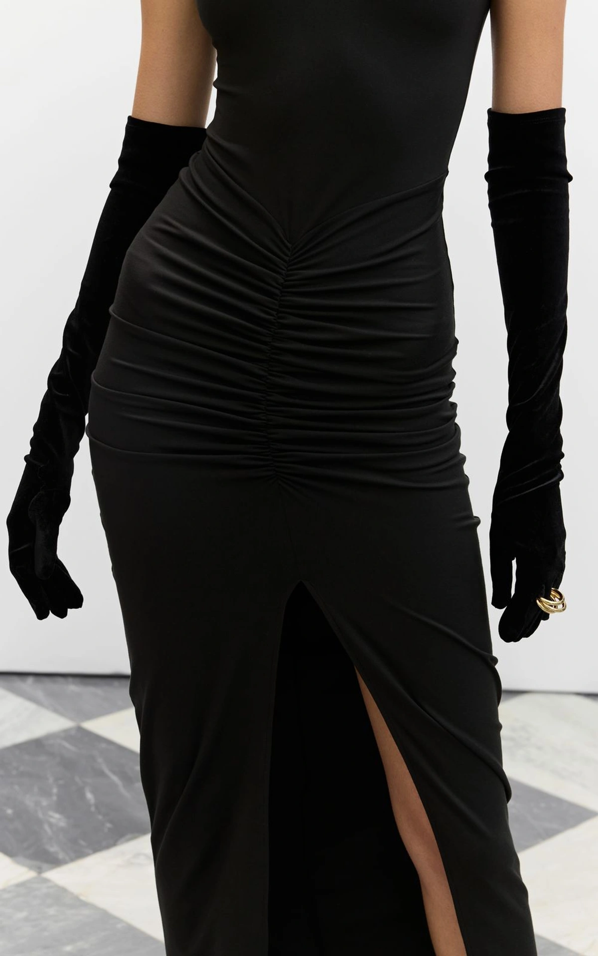 Draped Maxi Dress