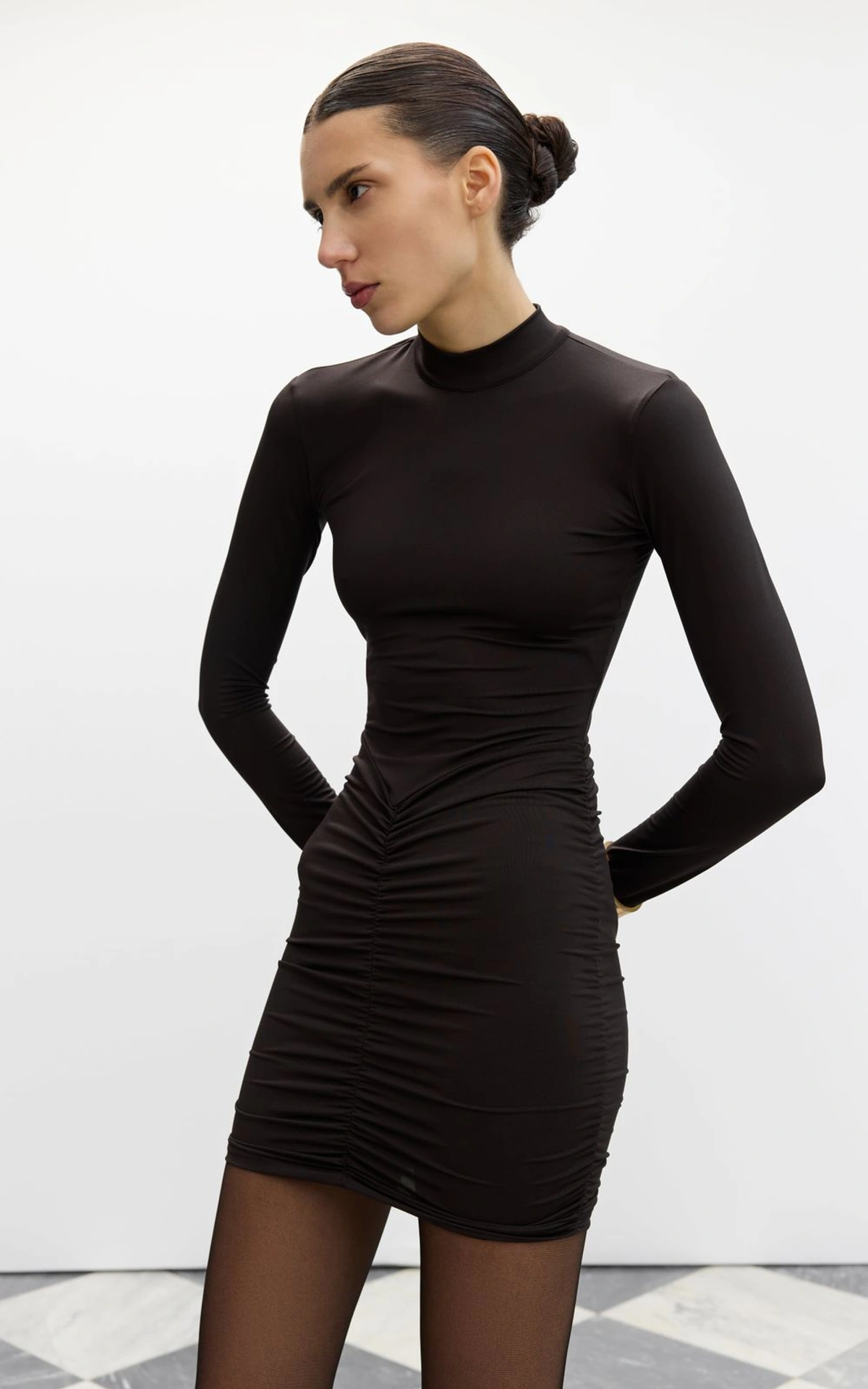 Draped Mini Dress