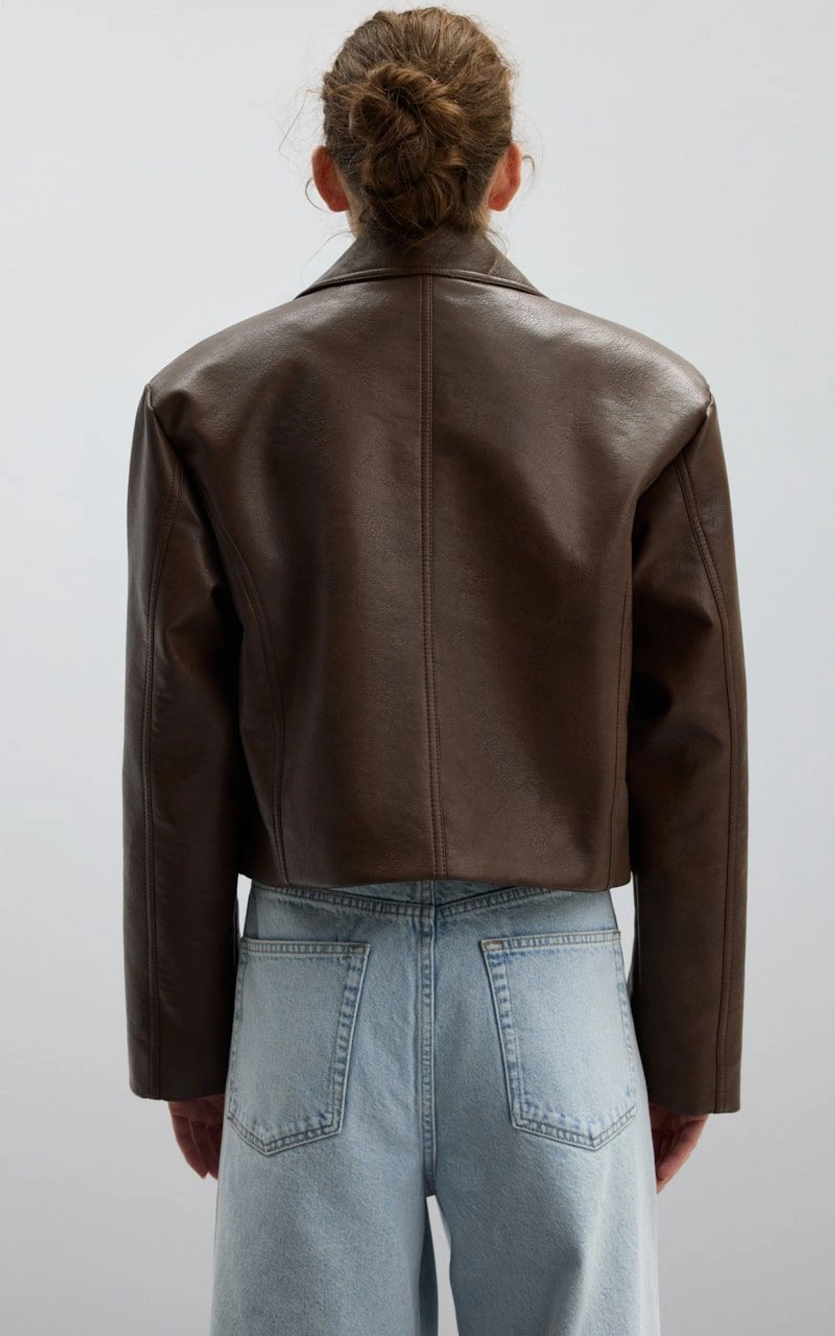 HANNA Cropped Leather Jacket