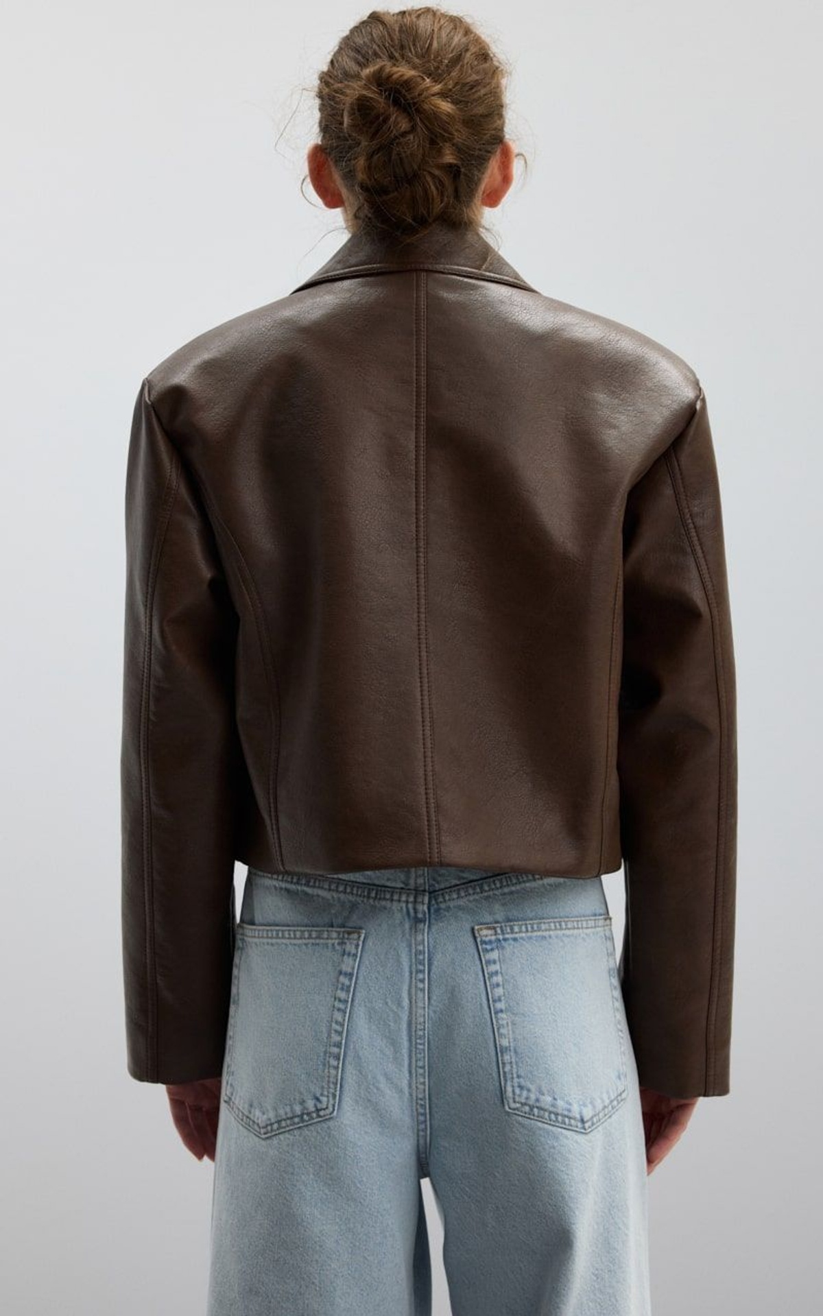 HANNA Cropped Leather Jacket
