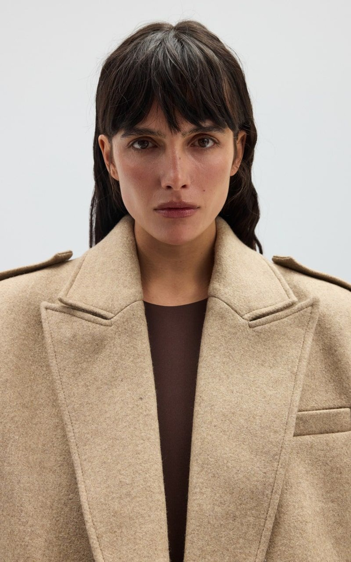 ARISS Cropped Woolen Coat