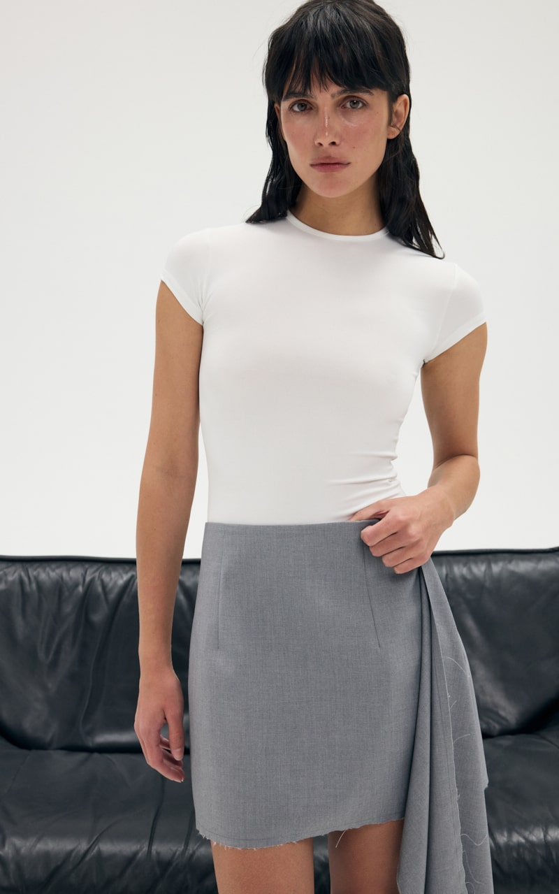 スカート Chuchu flare mini skirt andmary s gray andmary Chuchu