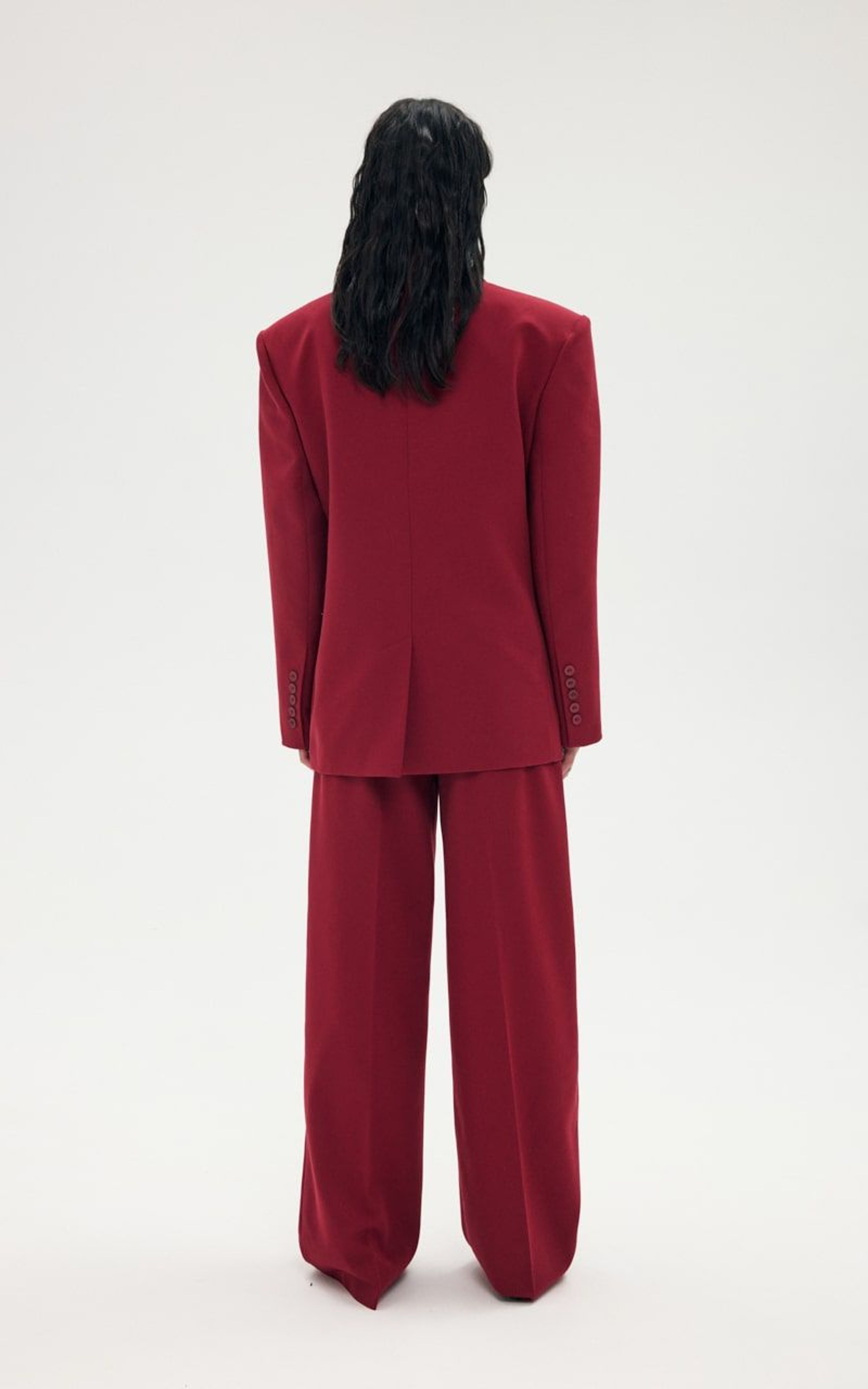 Spodnie Palazzo z Dekoracyjną Klapką