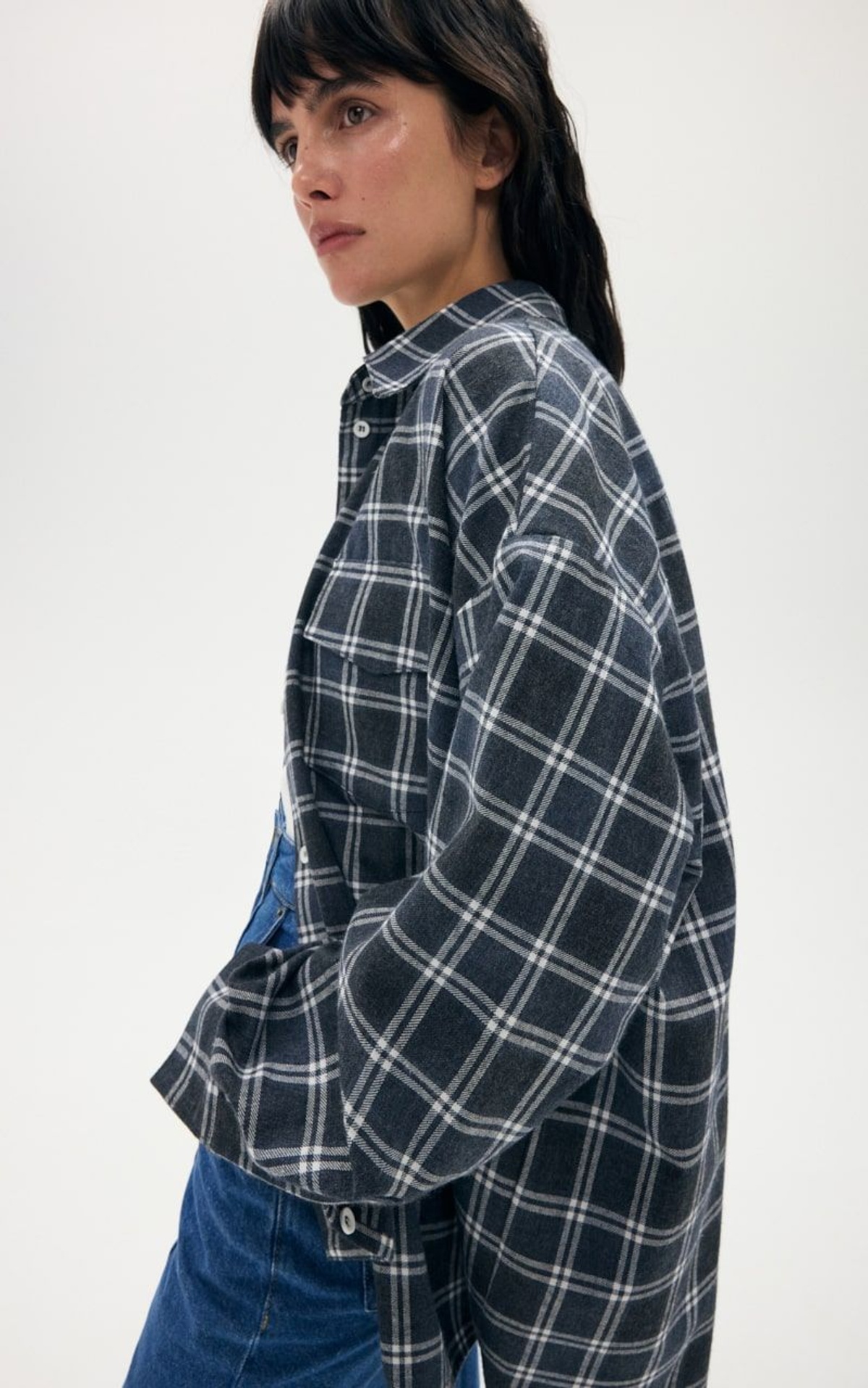 Oversized Checkered Shirt