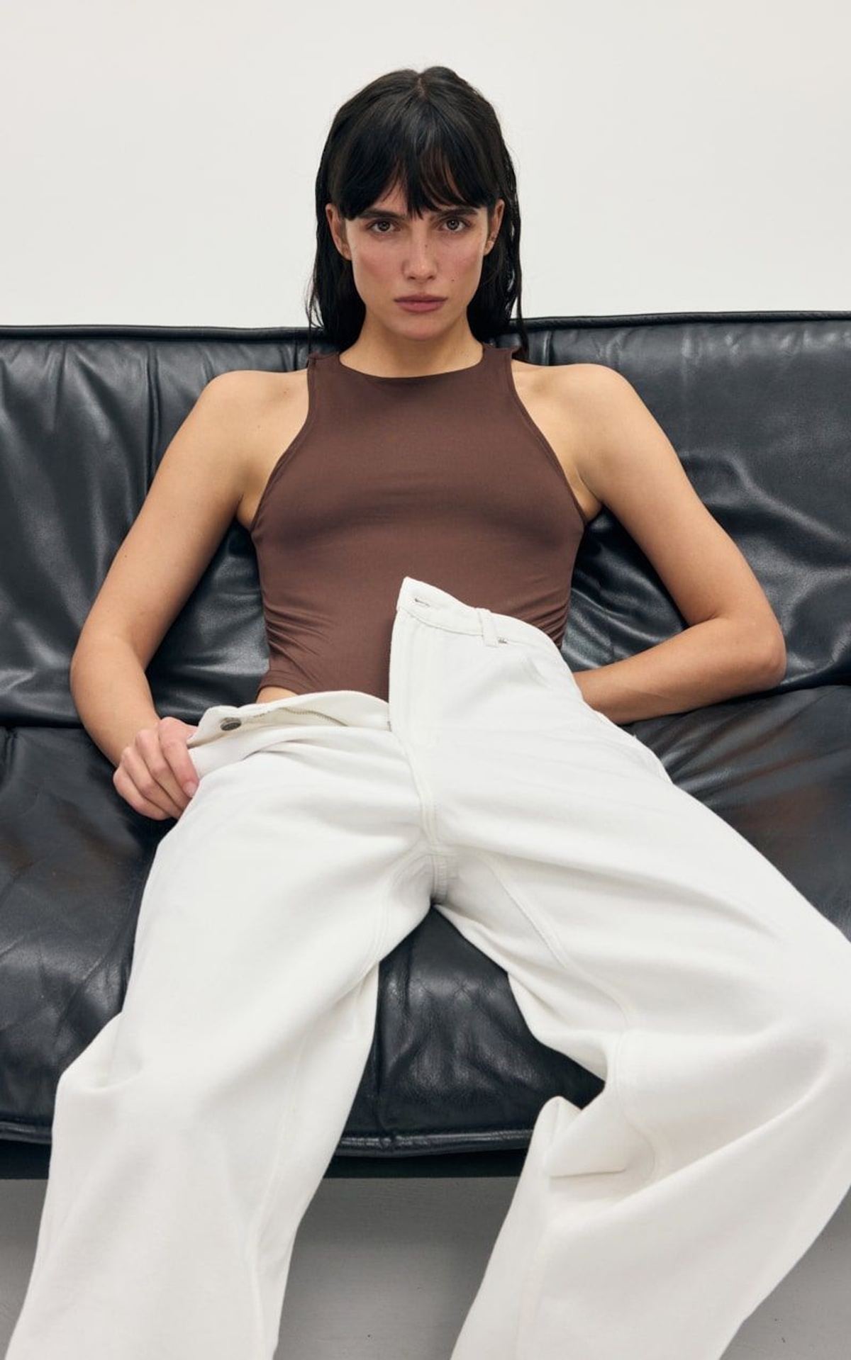 SECOND SKIN Halter Neck Bodysuit