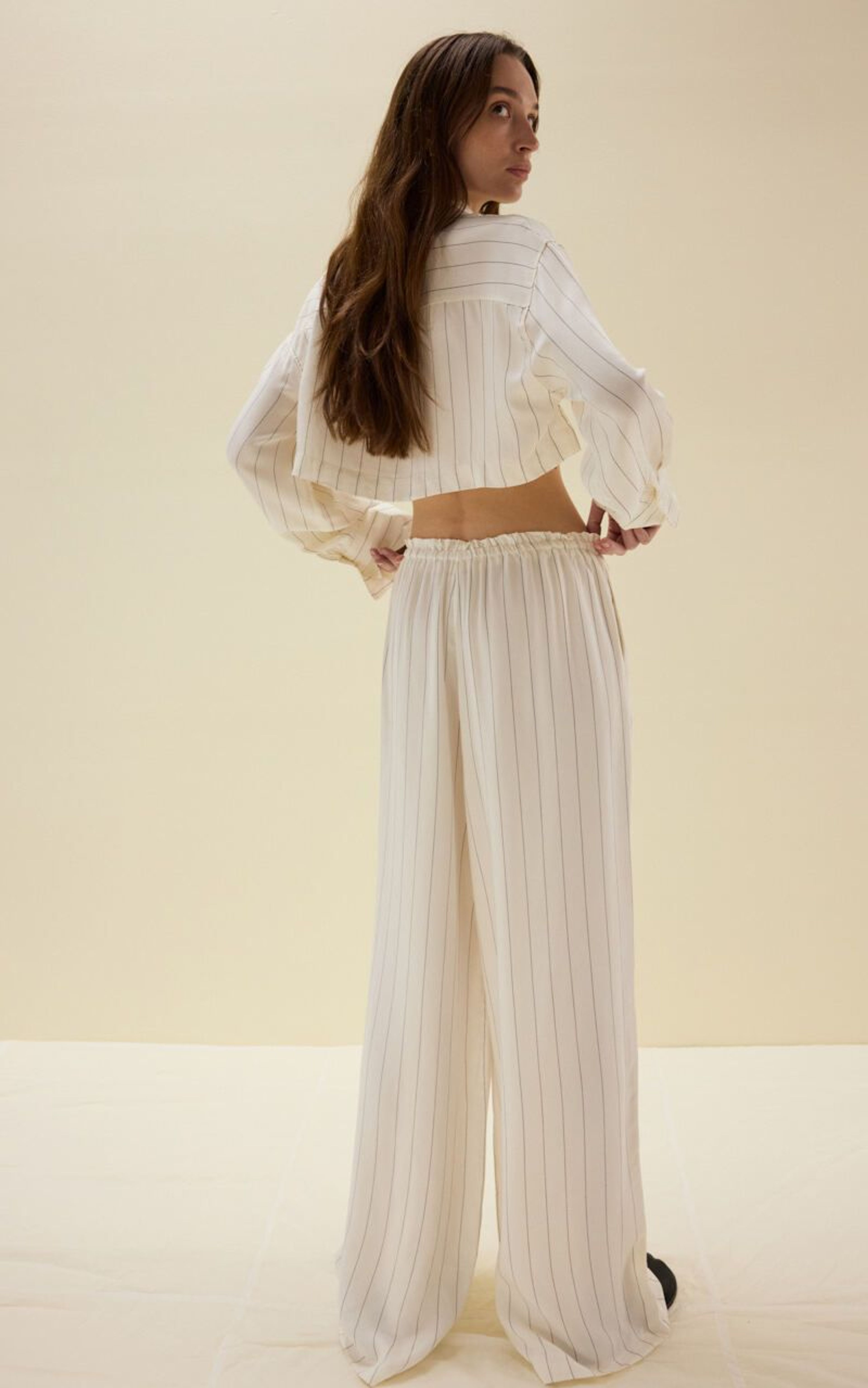 Spodnie z Wiskozy z Troczkami