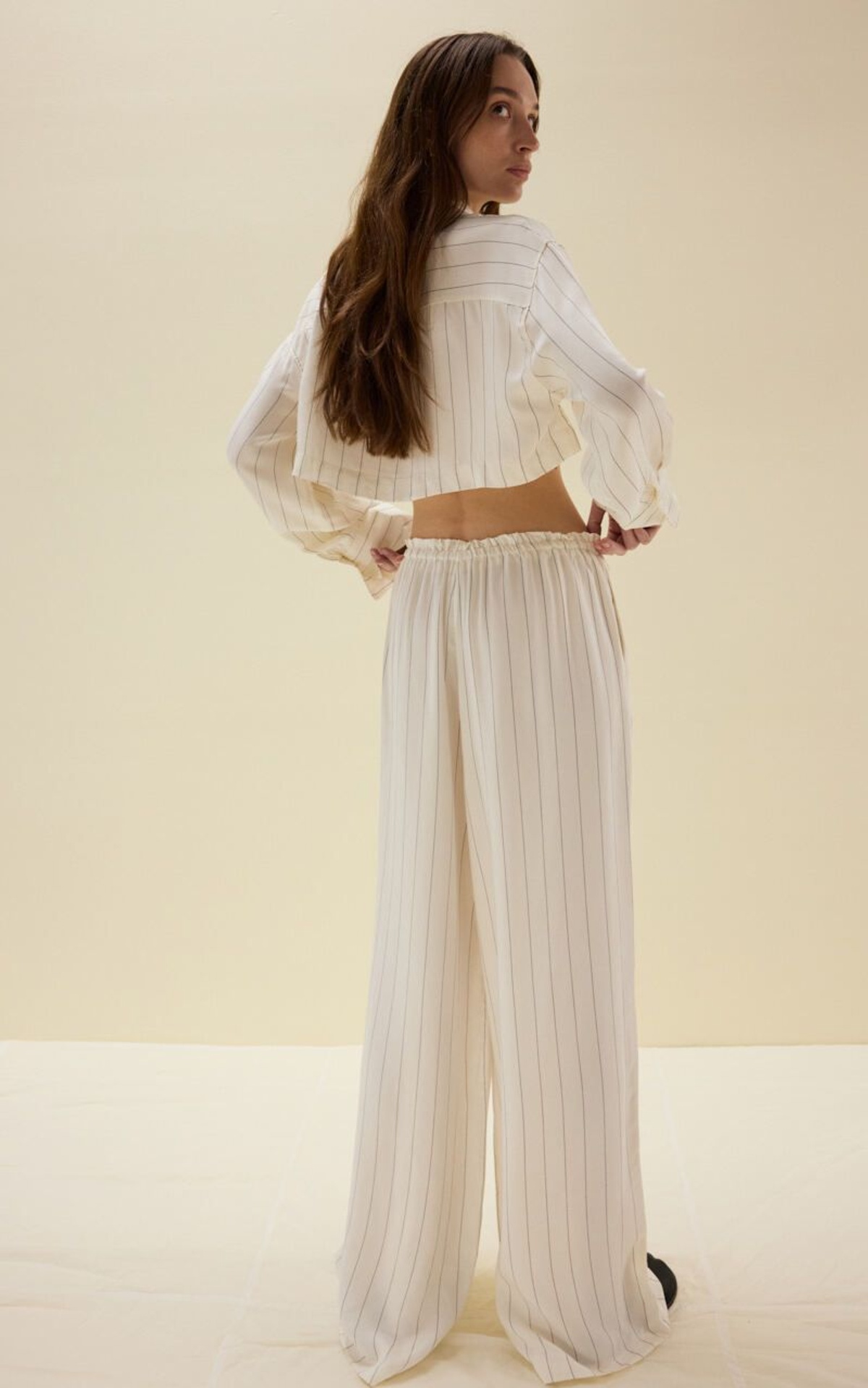 Viscose Trousers with Ties