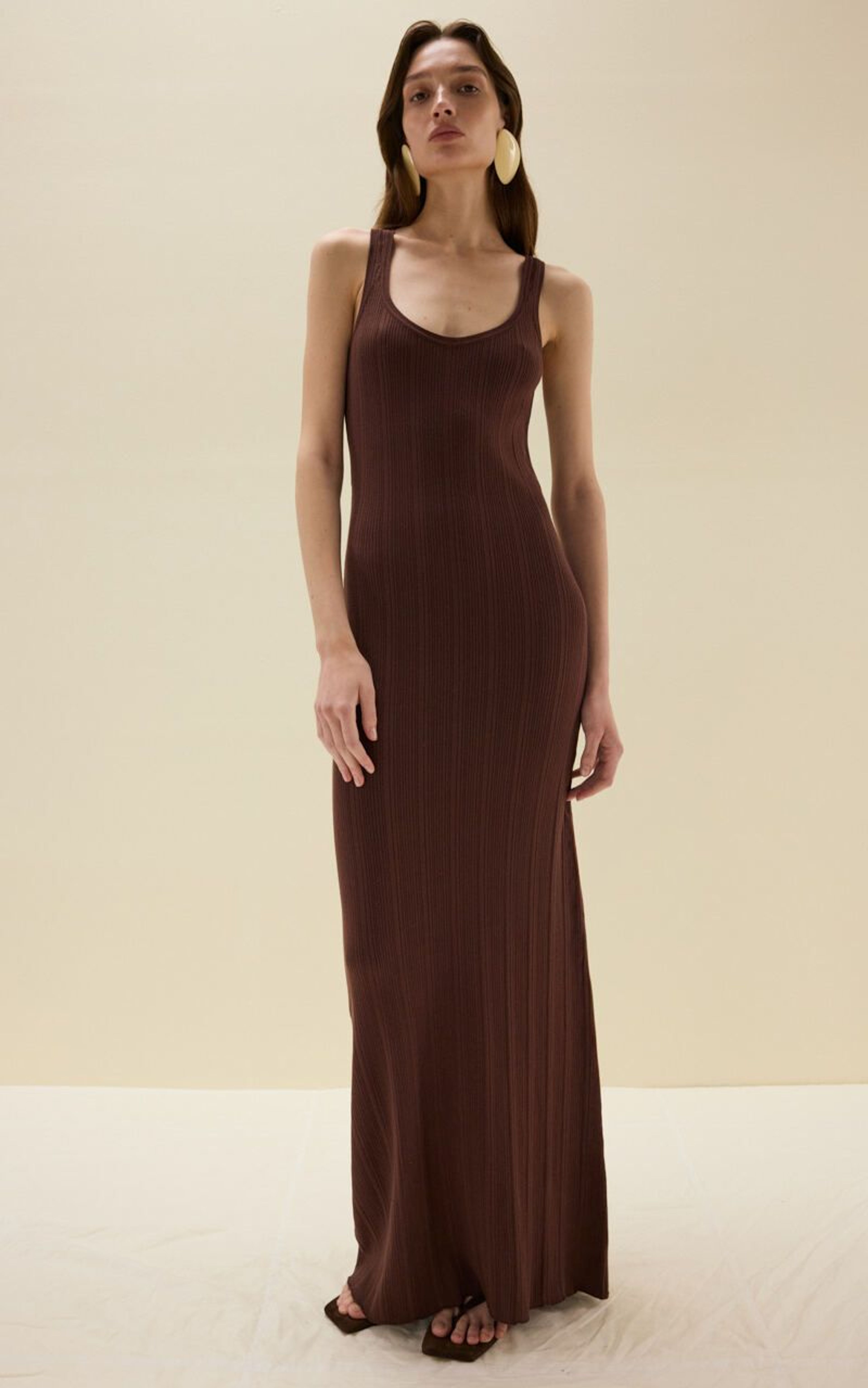 Viscose Knitted Maxi Dress