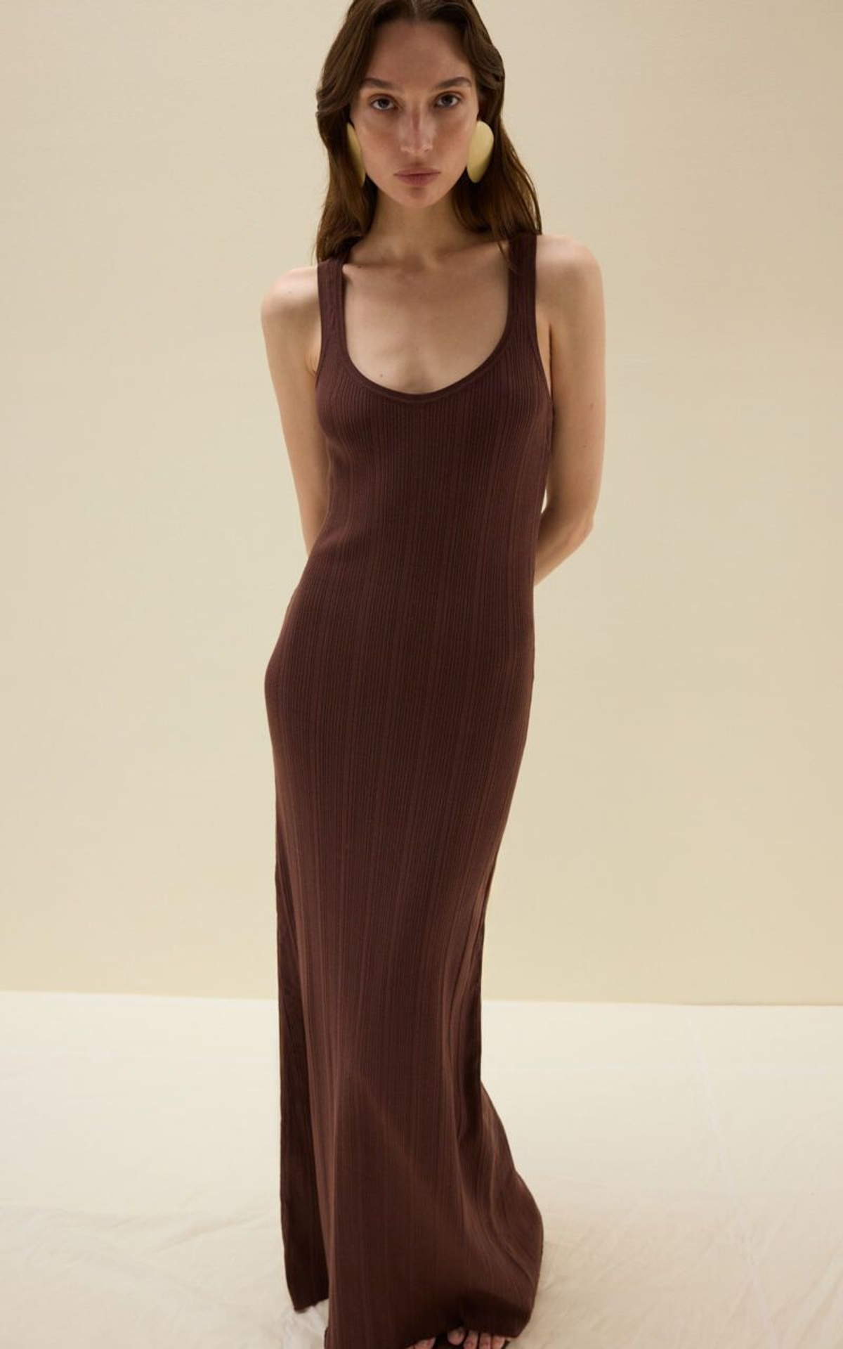 Viscose Knitted Maxi Dress