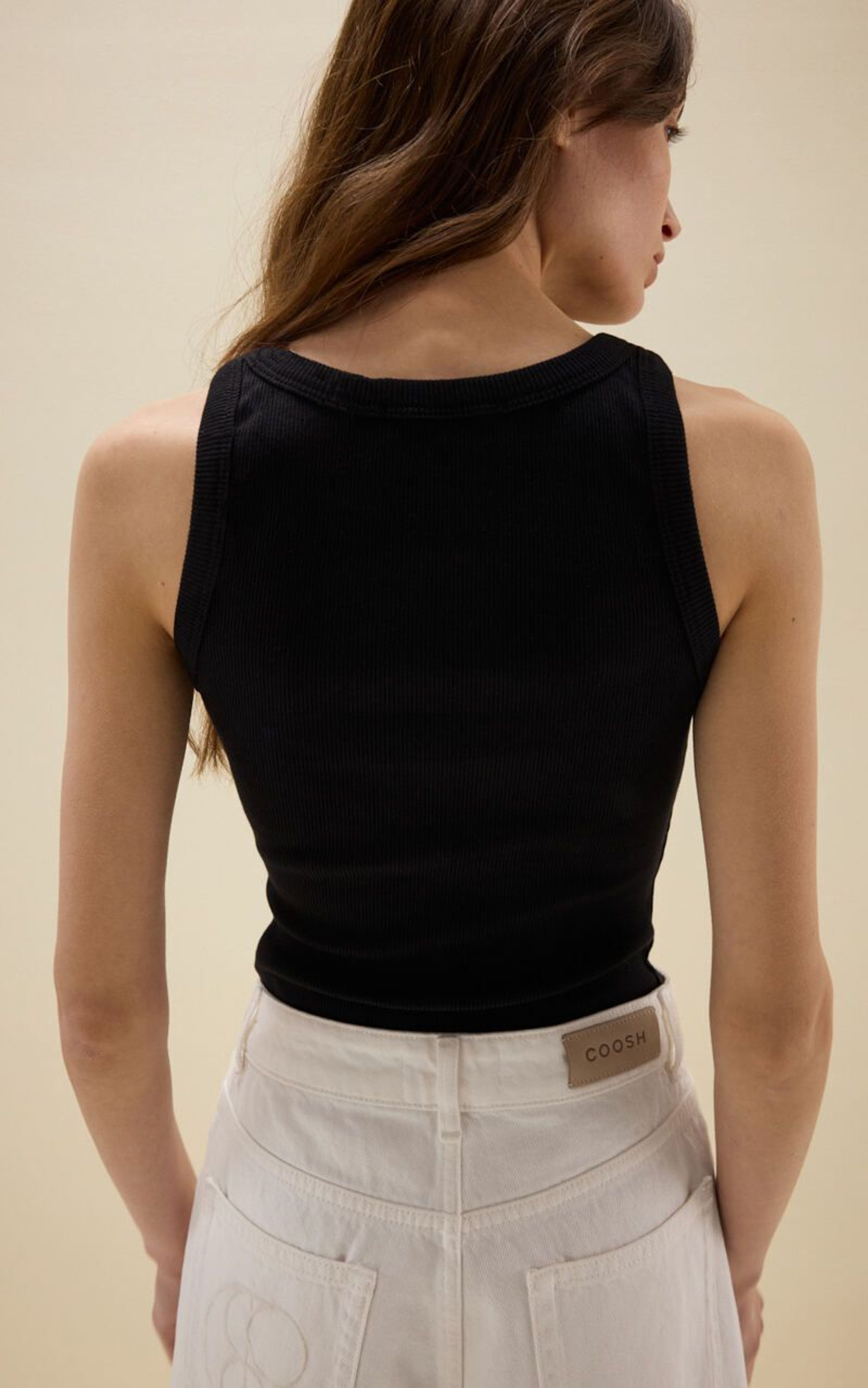 Майка в рубчик із ґудзиками