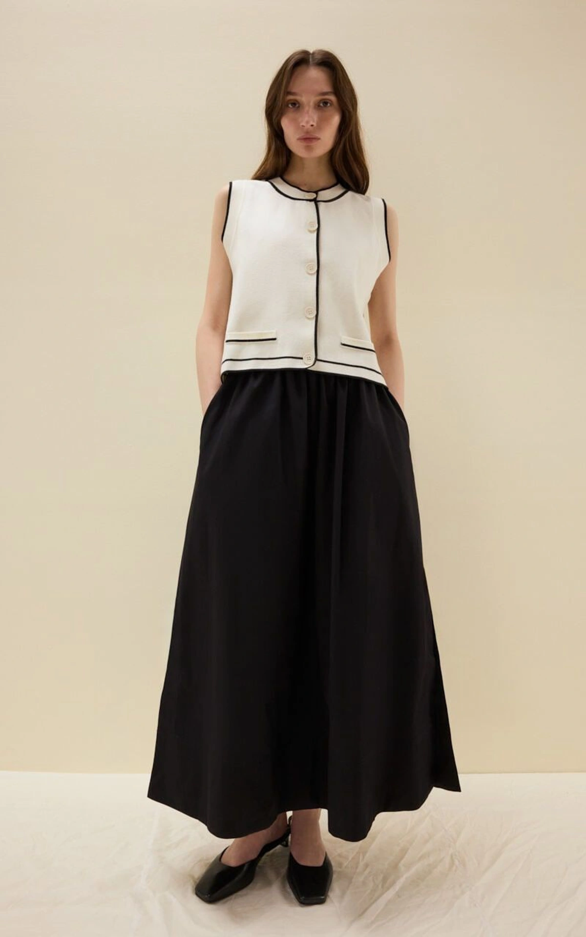 SIERRA Cotton Skirt with Slits