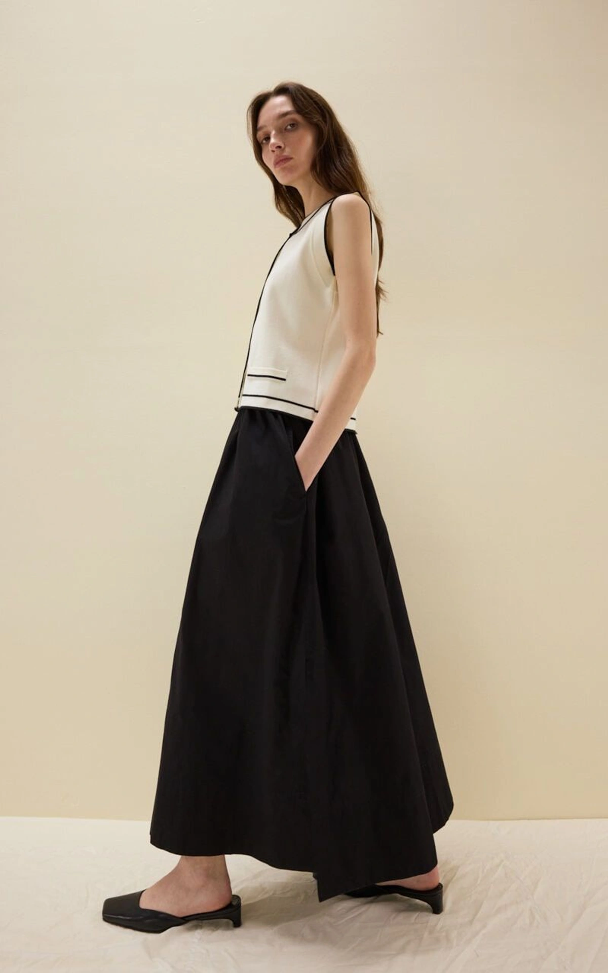 SIERRA Cotton Skirt with Slits
