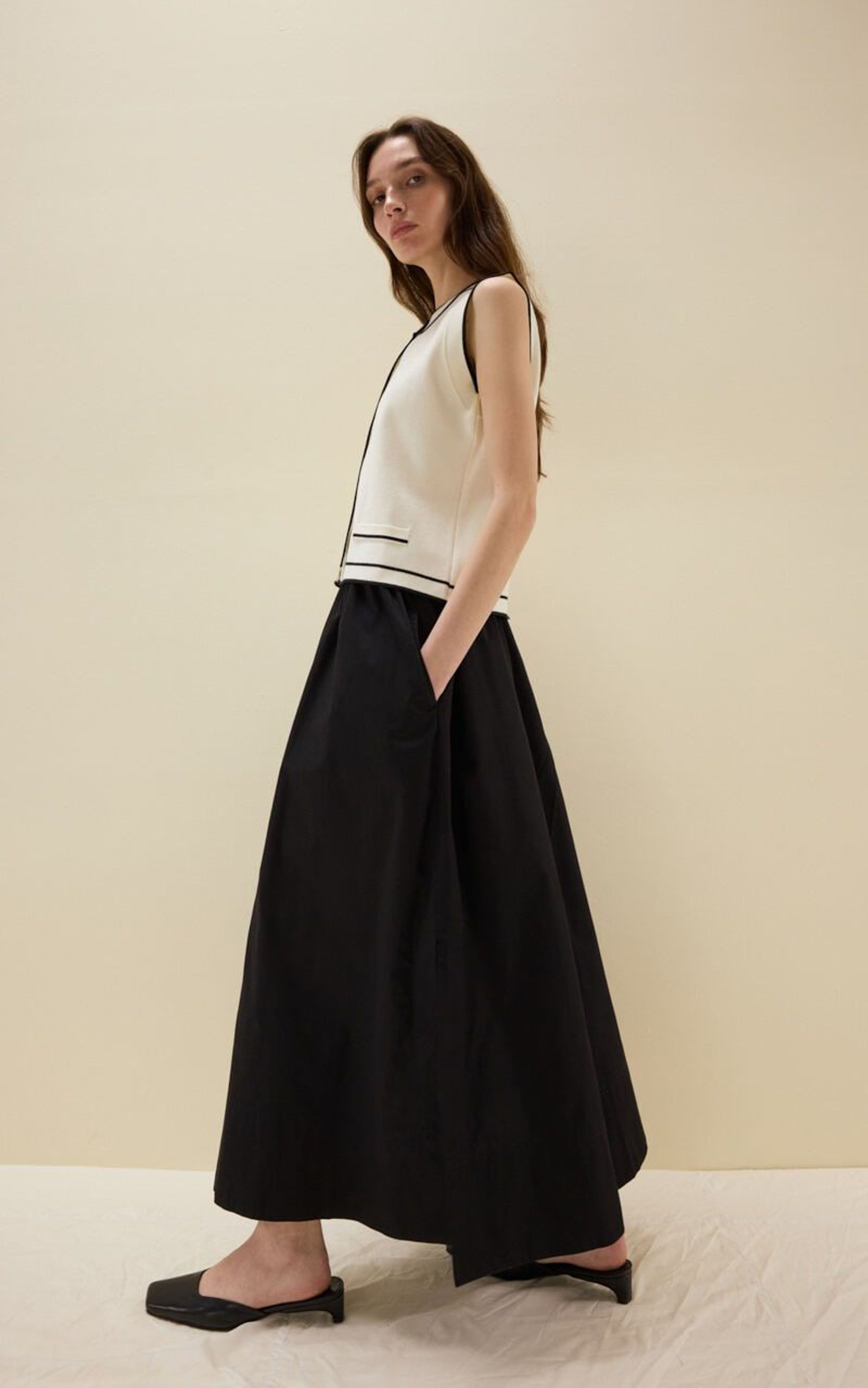 SIERRA Cotton Skirt with Slits