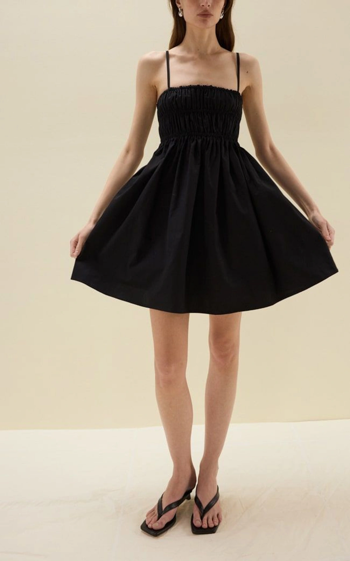 SAVANNA Mini Cotton Sundress with Thin Straps