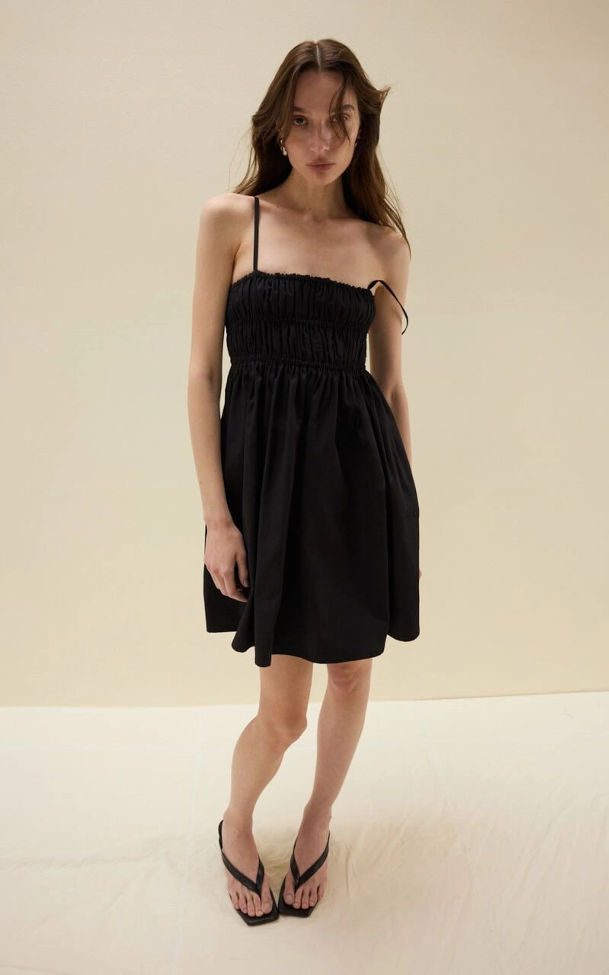 SAVANNA Mini Cotton Sundress with Thin Straps