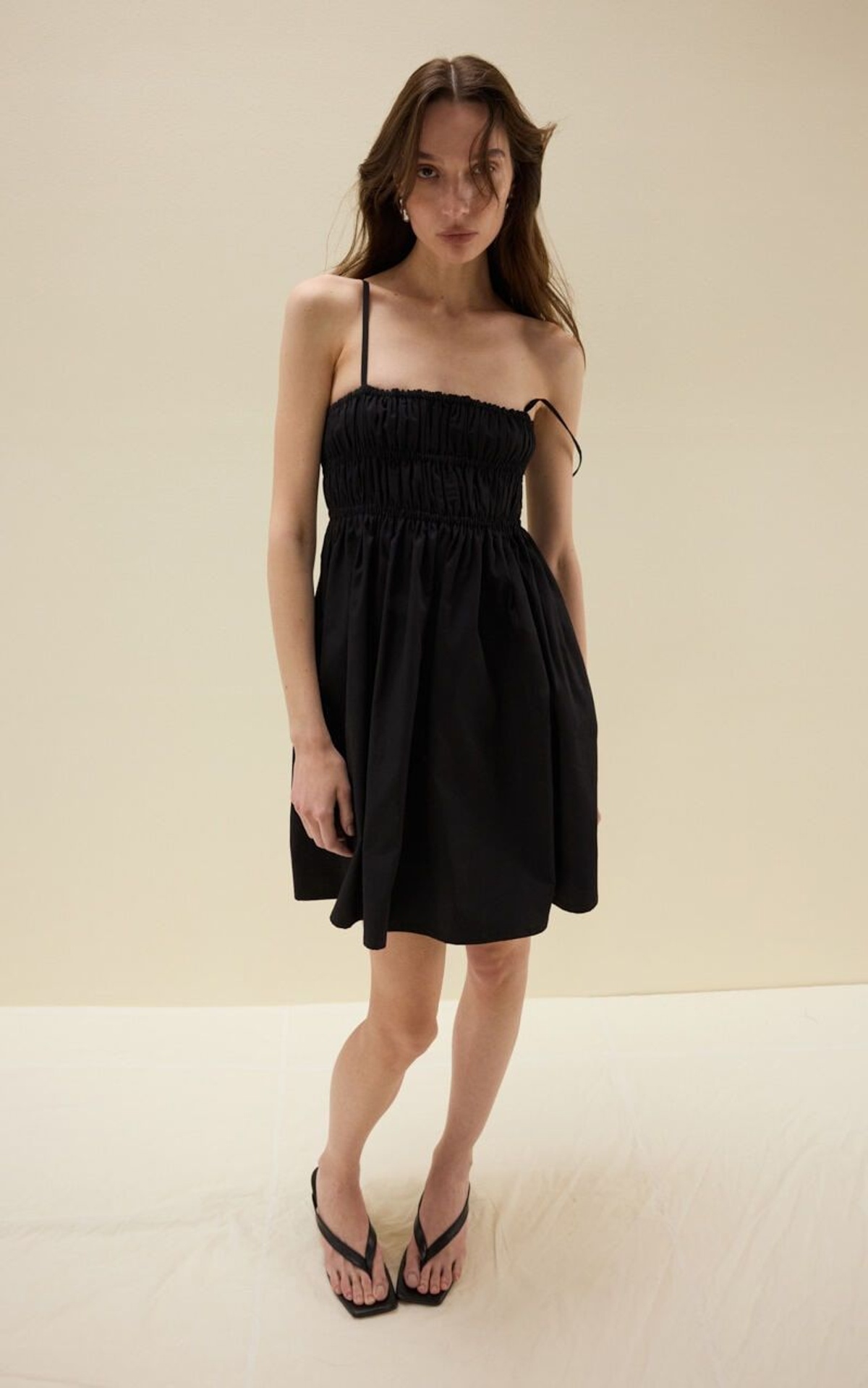 SAVANNA Mini Cotton Sundress with Thin Straps