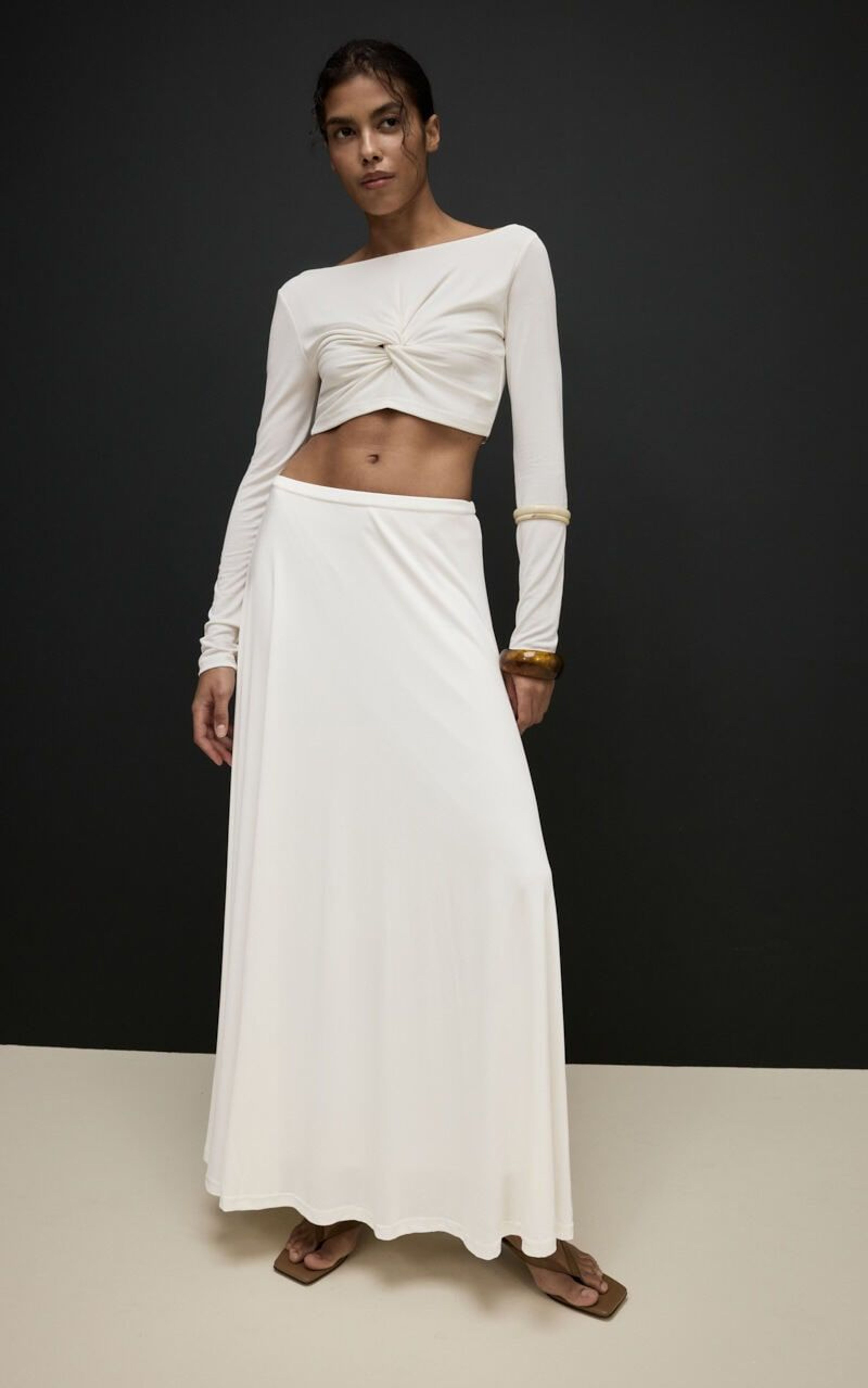 Спідниця максі з модалу