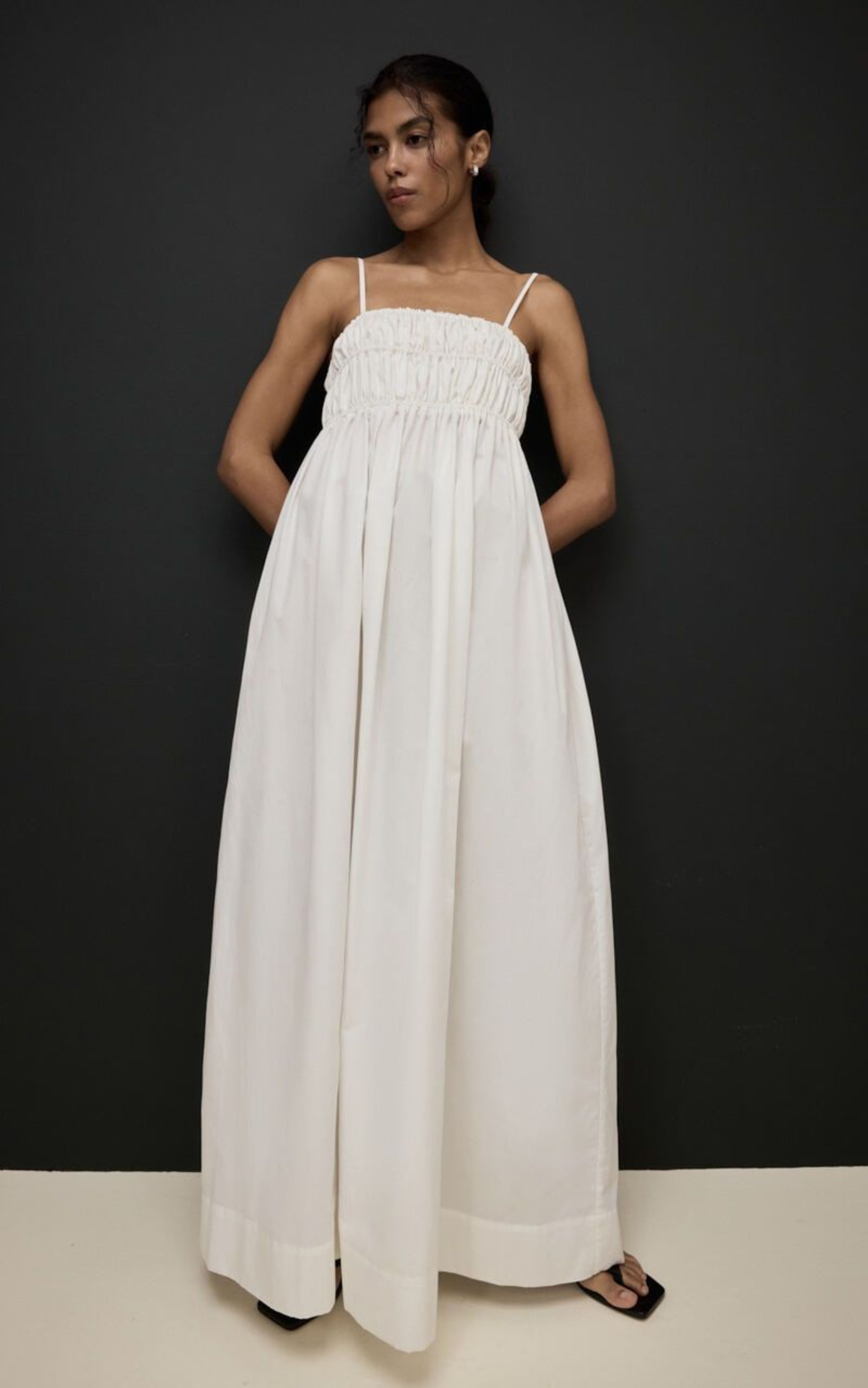 SAVANNA Maxi Cotton Sundress with Thin Straps
