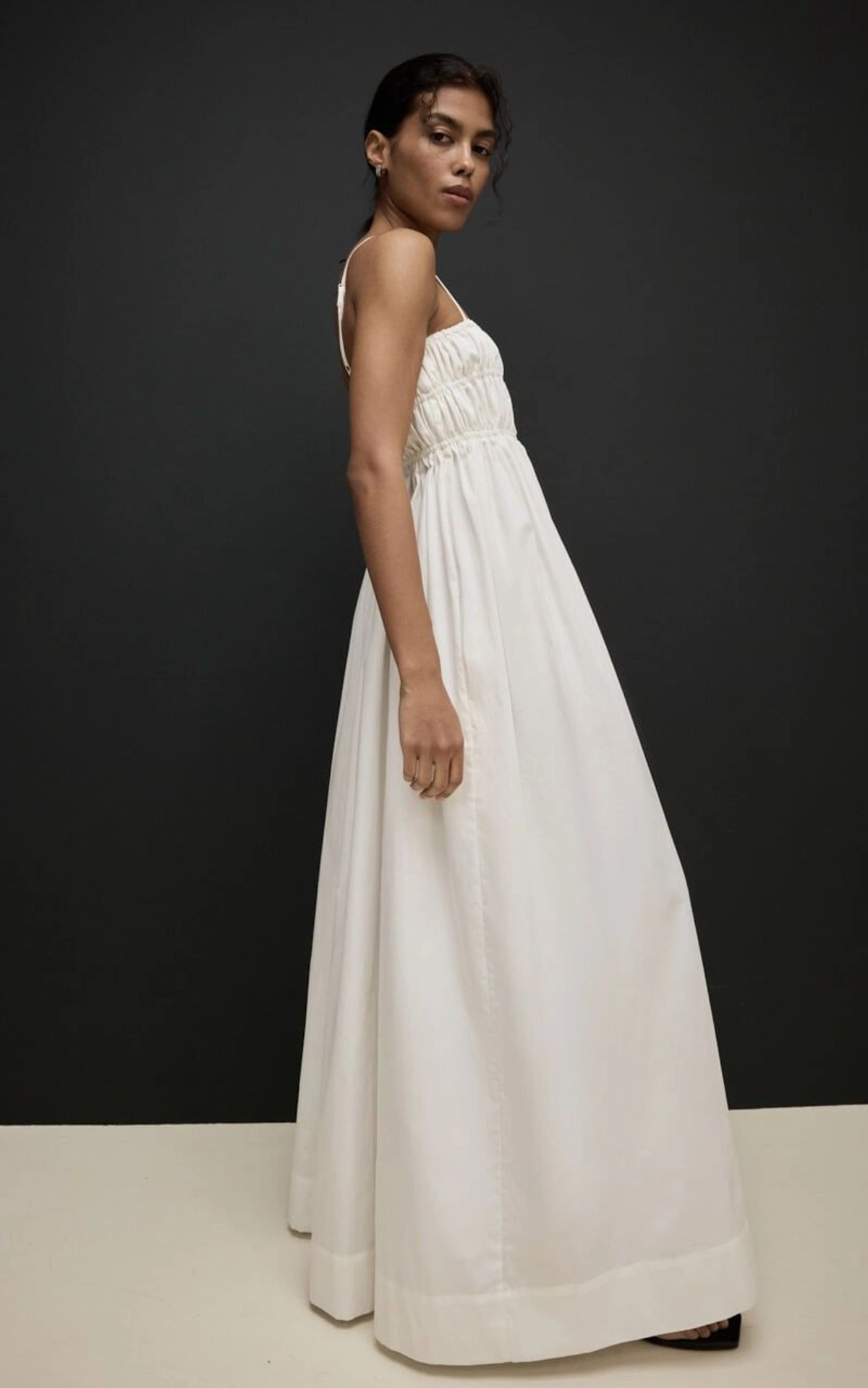 SAVANNA Maxi Cotton Sundress with Thin Straps