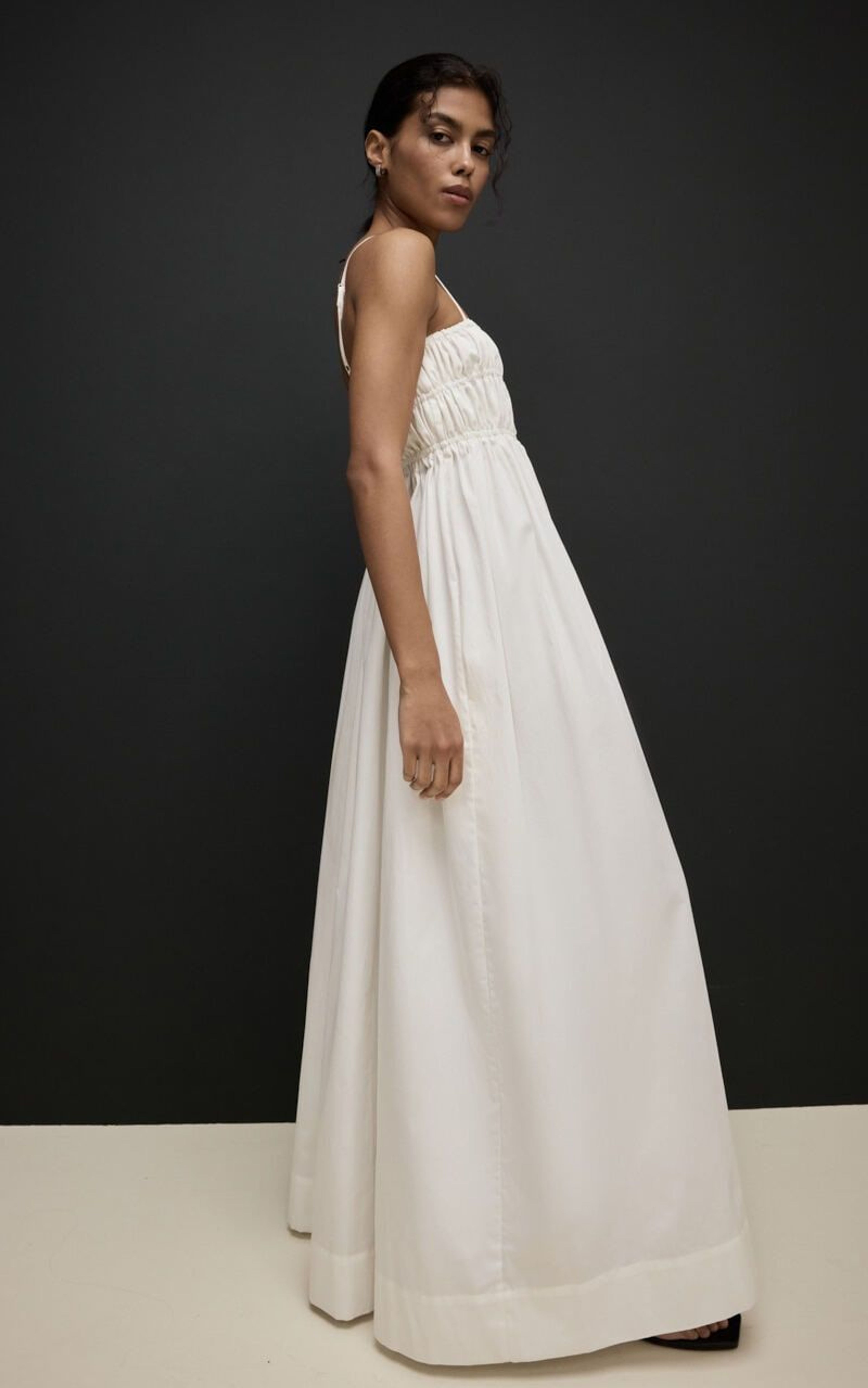 SAVANNA Maxi Cotton Sundress with Thin Straps