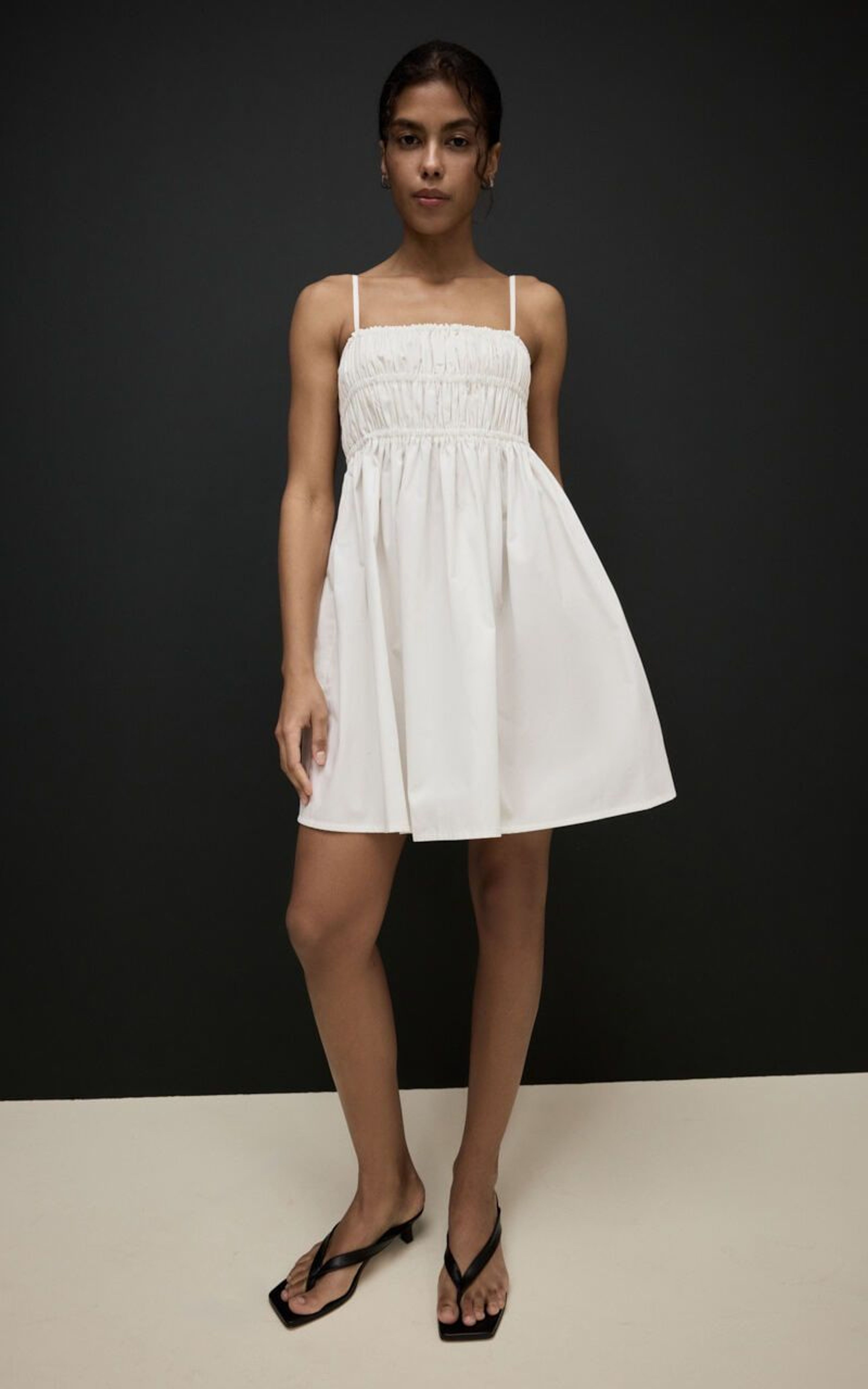 SAVANNA Mini Cotton Sundress with Thin Straps