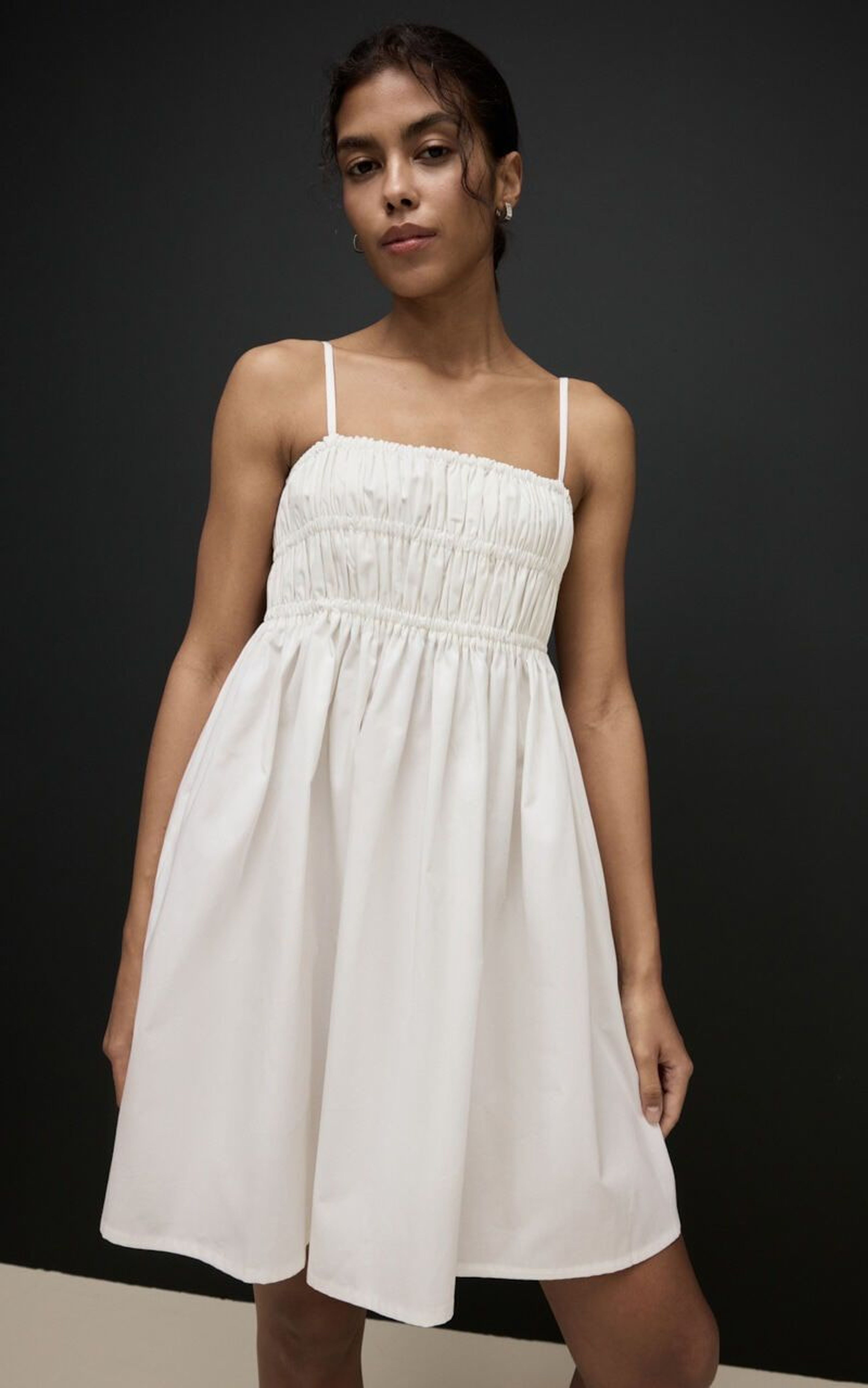 SAVANNA Mini Cotton Sundress with Thin Straps