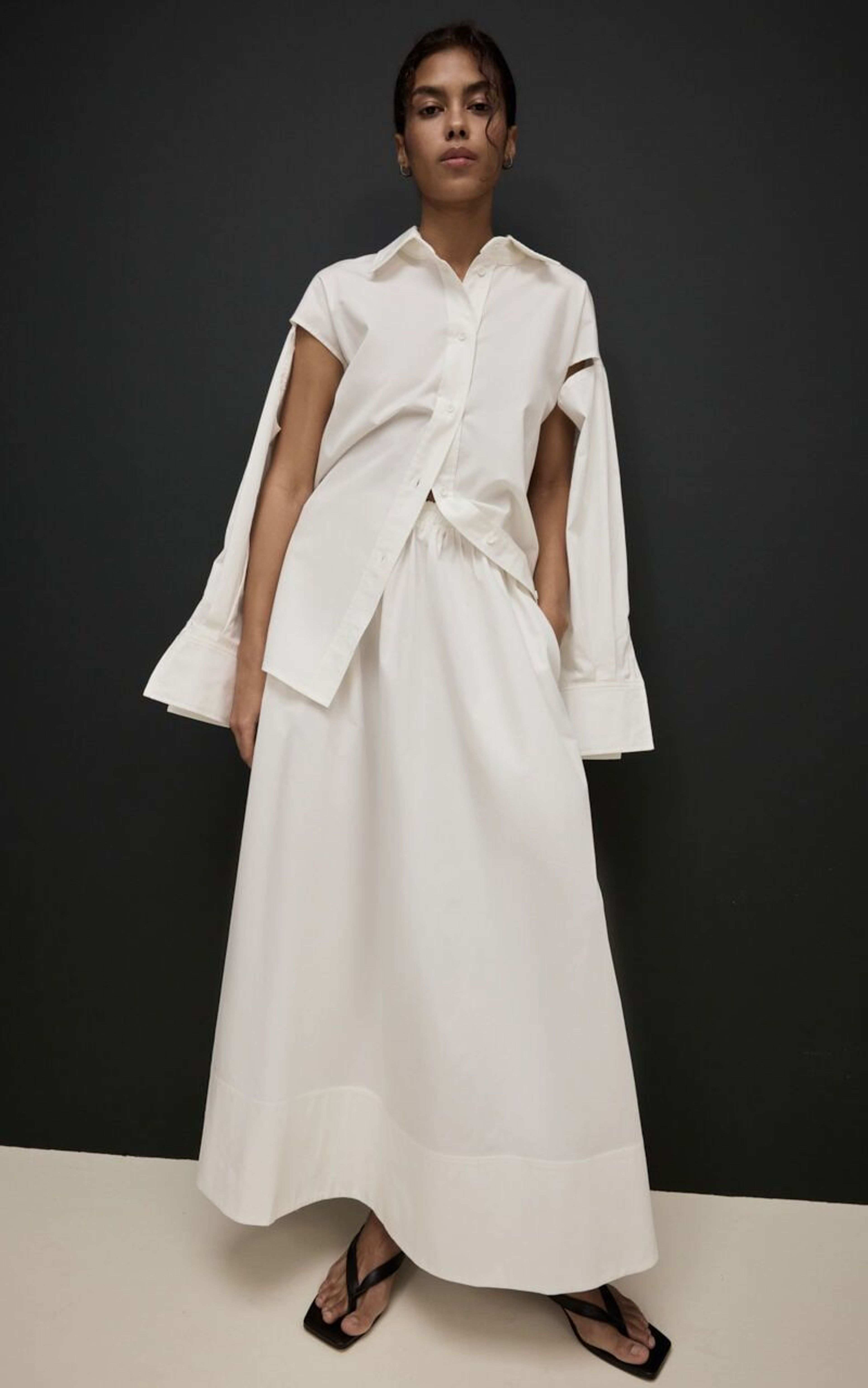 SIERRA Cotton Skirt with Slits