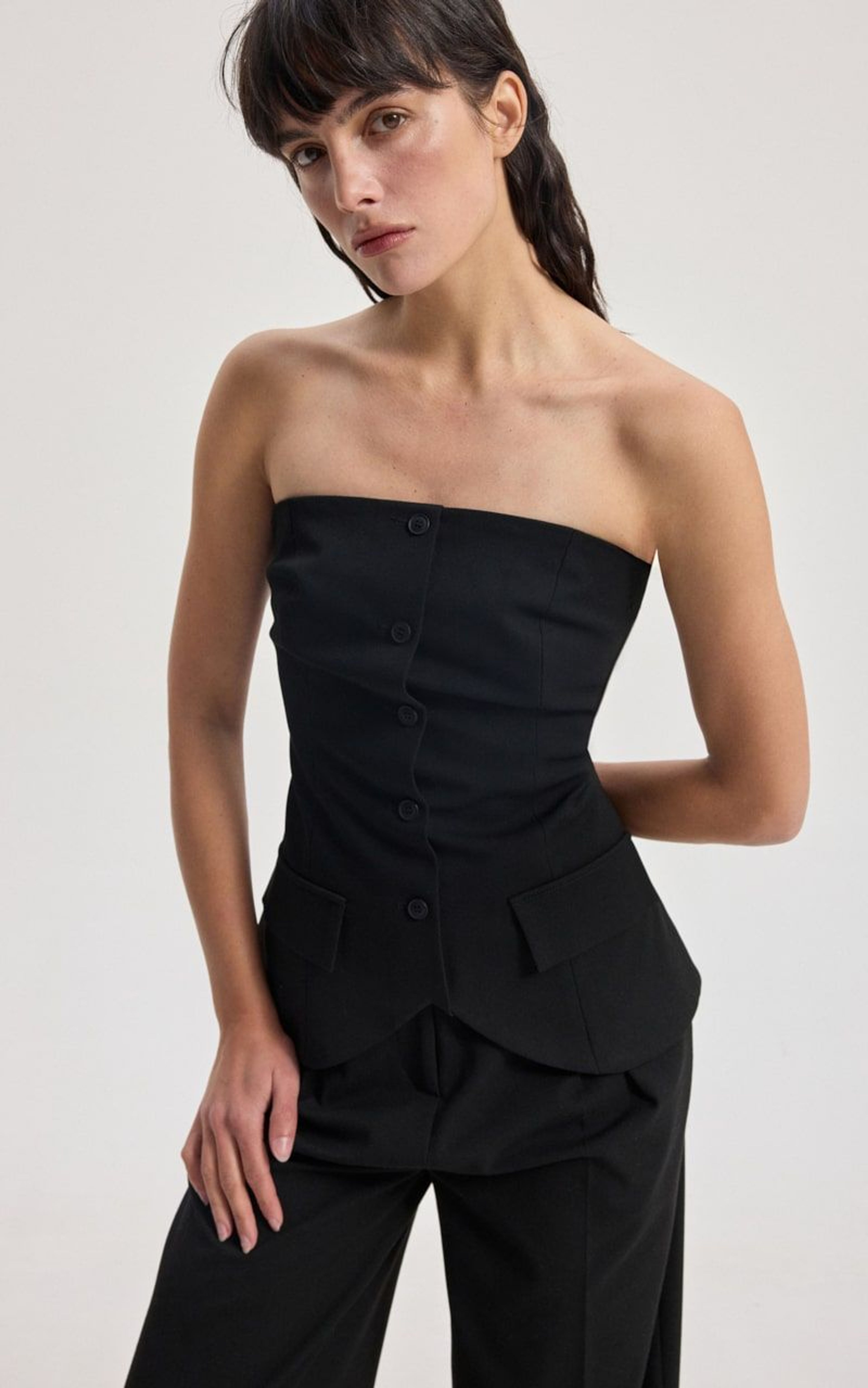 Top-Bustier z Odkrytymi Ramionami