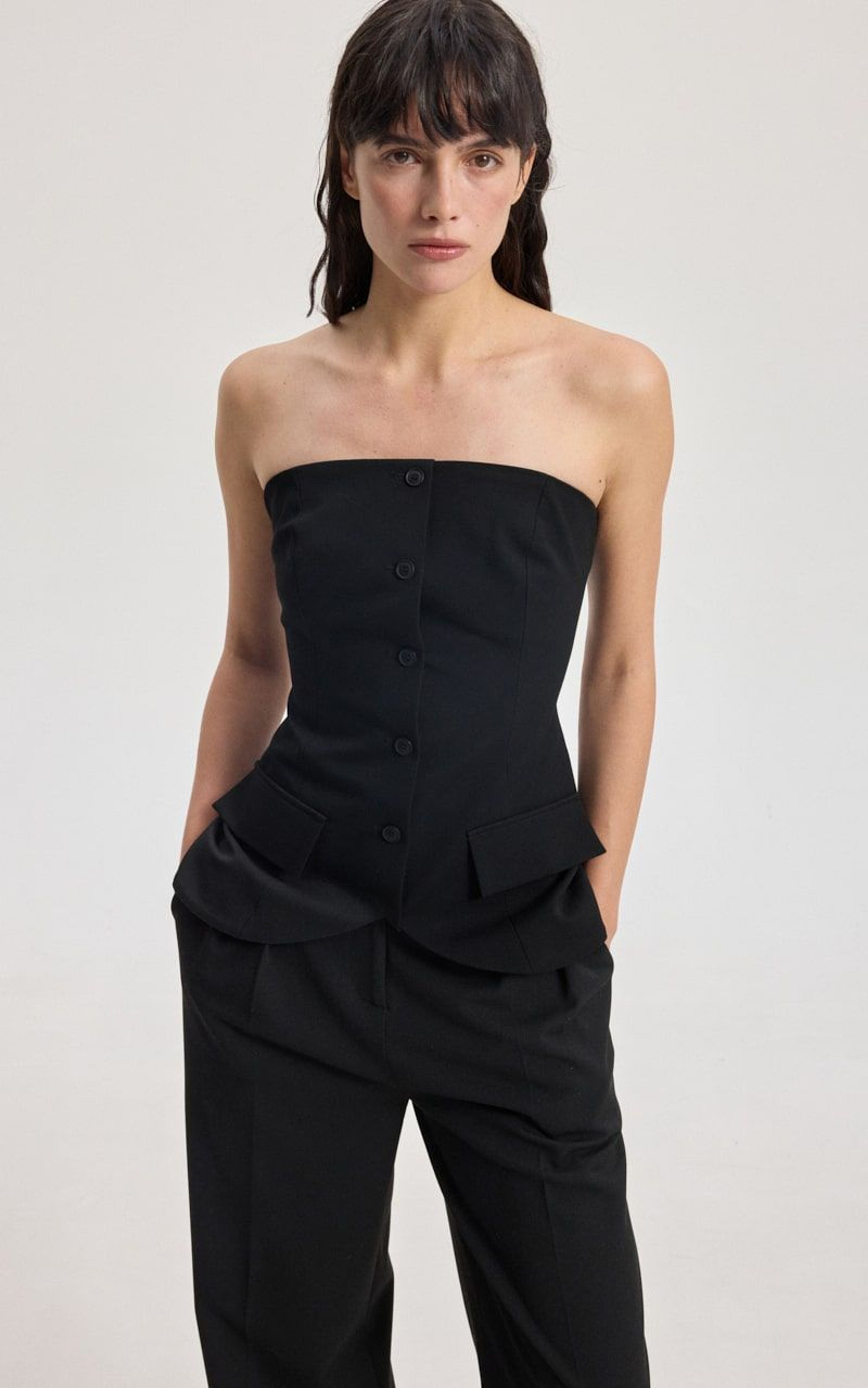 Top-Bustier z Odkrytymi Ramionami