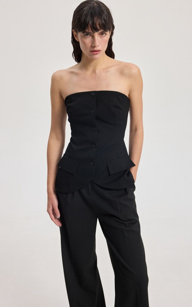 トップス Biraku bustier tops (Black) Biraku bustier tops (Black)