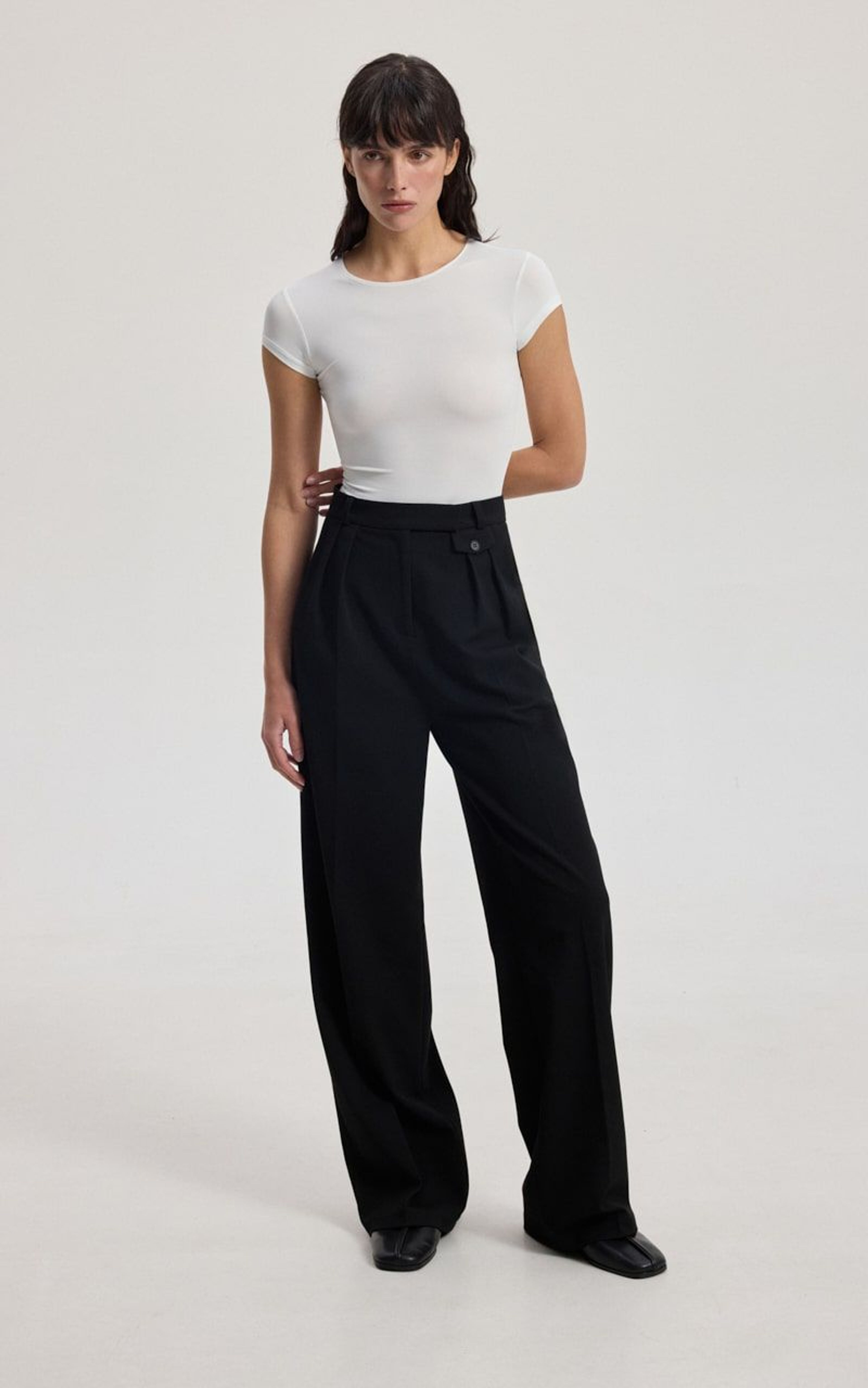 Palazzo Pants with Side Clasp