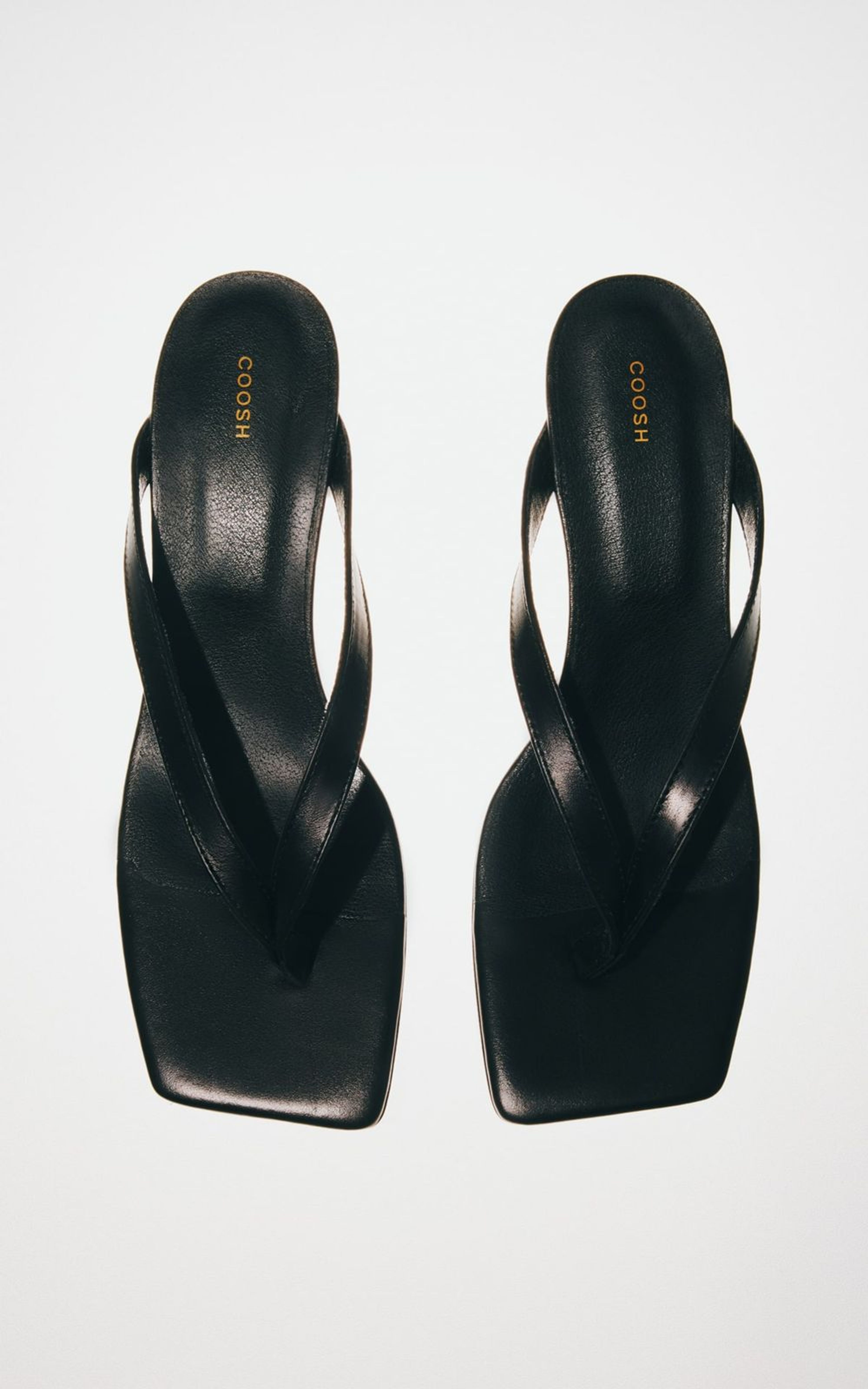 Leather Slides-Mules on Kitten Heels