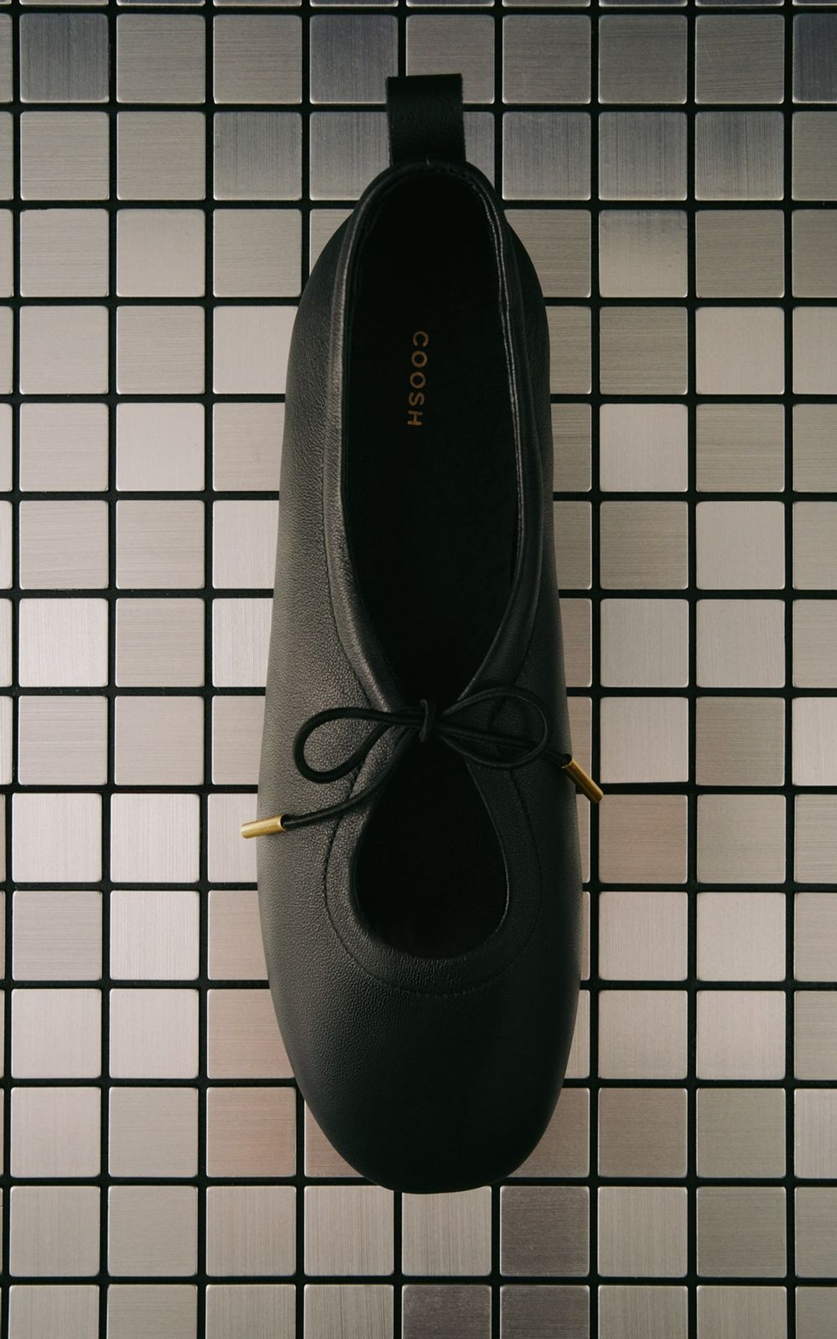 Lace-up Leather Ballet Flats AMÉLIE